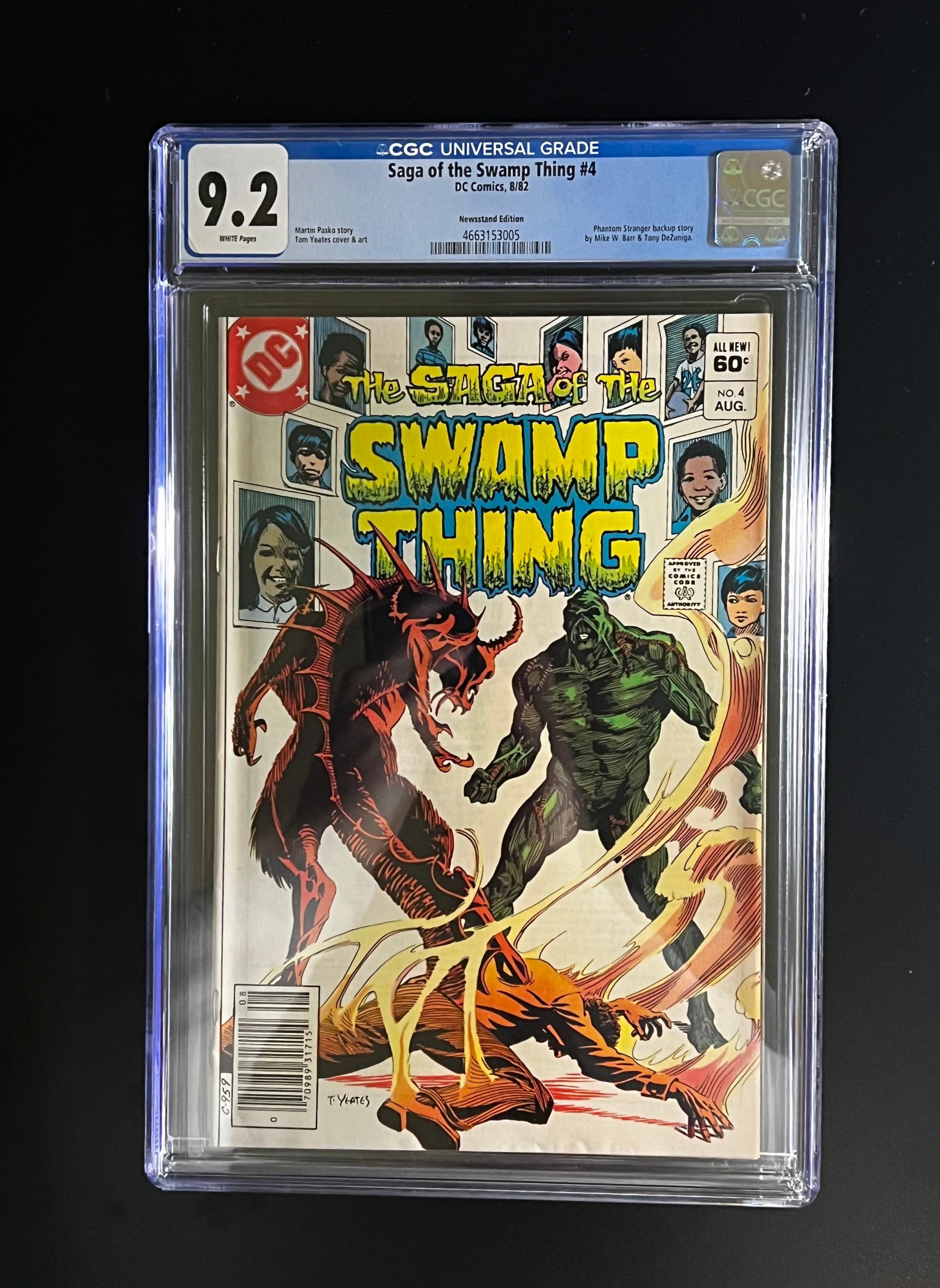 Saga of Swamp Thing #4 *NEWSSTAND - DC Comics 08/82 (CGC 9.2 White Pages)