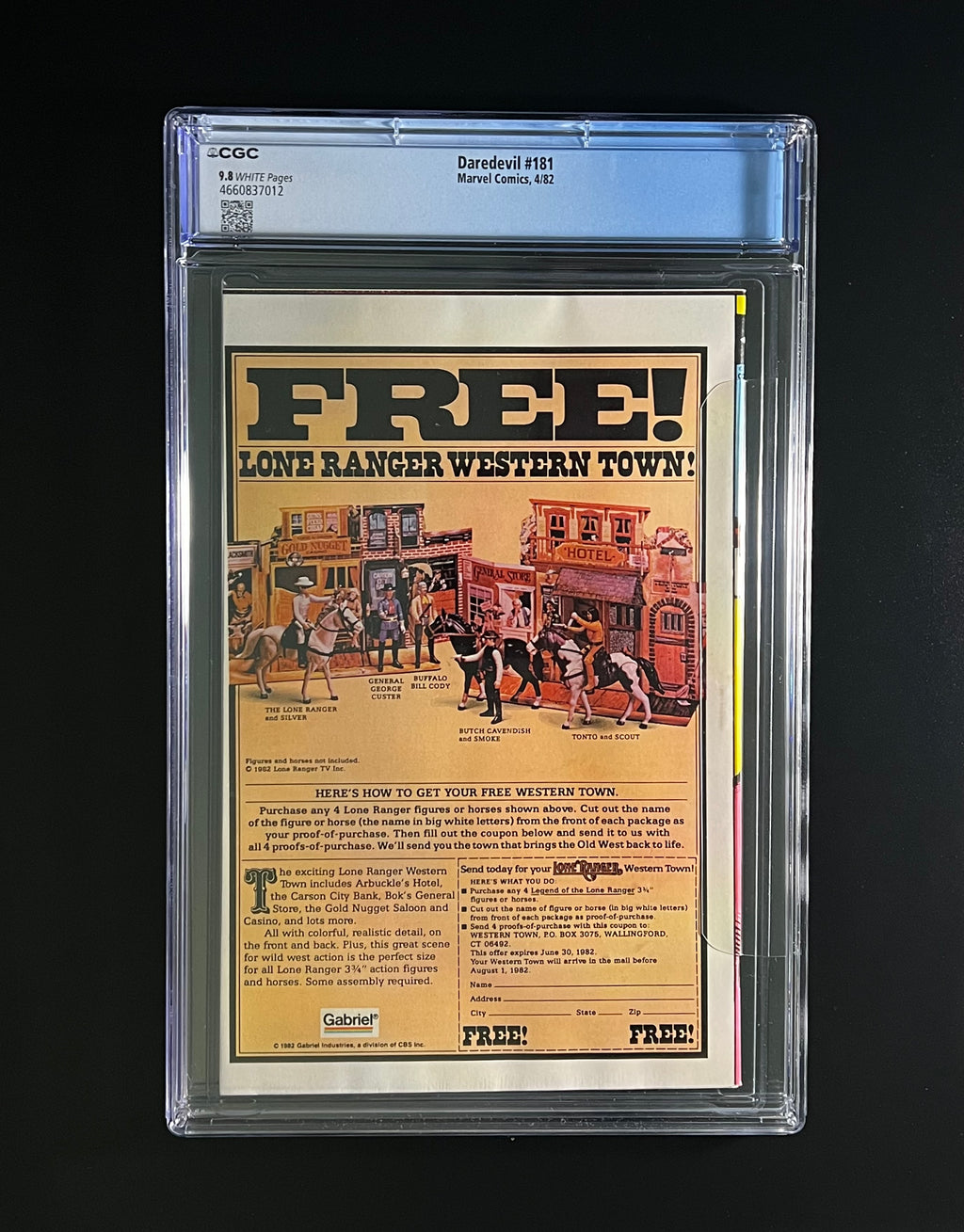 Daredevil #181 *Frank Miller Story & Art - Marvel Comics 04/82 (CGC 9.8 White Pages)