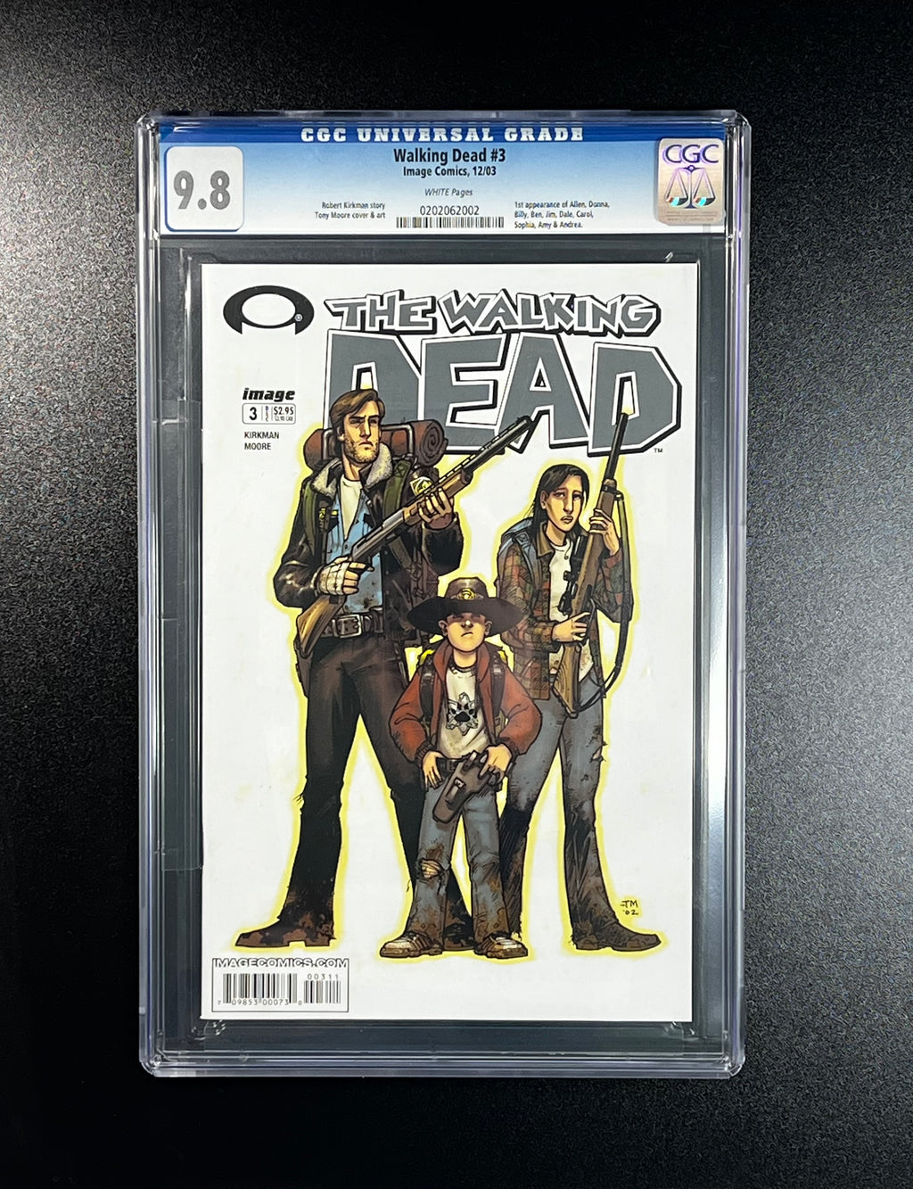 The Walking Dead #3 *1st Print - Image Comics 12/03 (CGC White Pages)