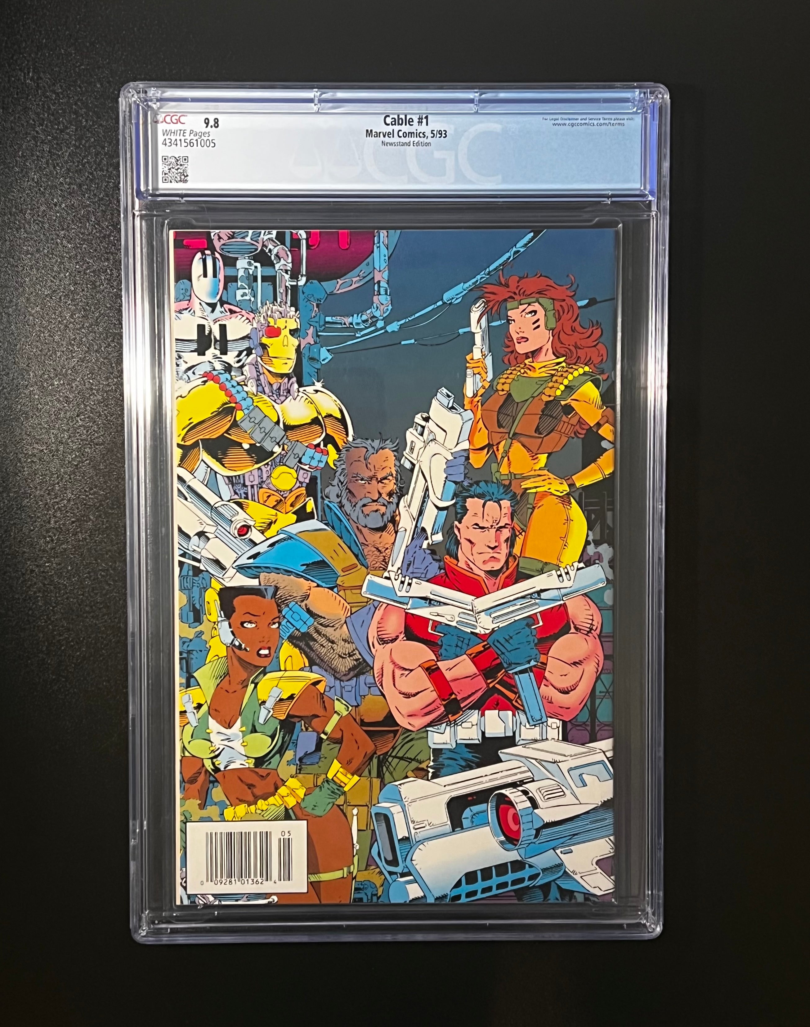 Cable #1 *NEWSSTAND - Marvel Comics 05/93 (CGC 9.8 White Pages)