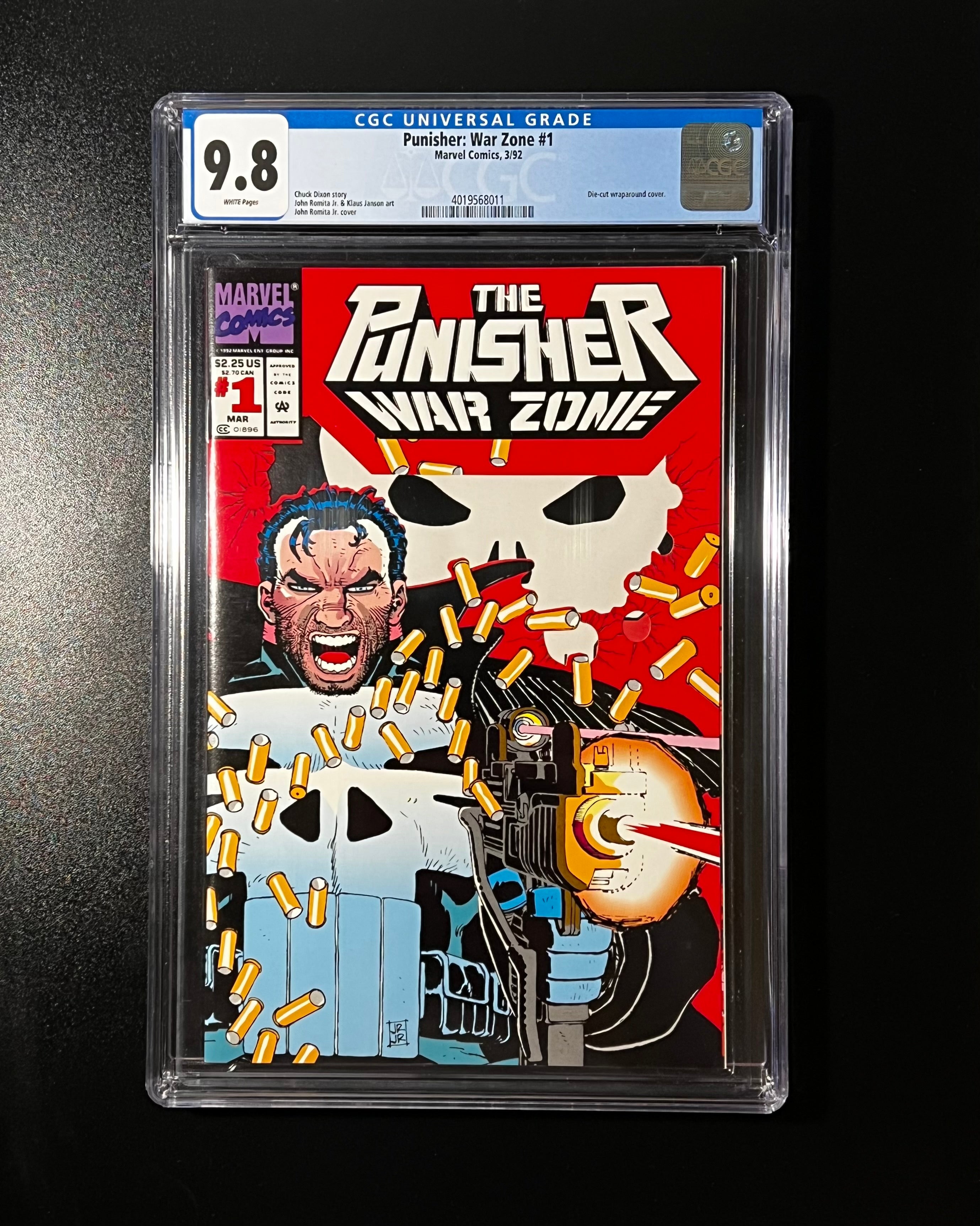 Punisher: Ware Zone #1 *NEWSSTAND - Marvel Comics 03/92 (CGC 9.8 White Pages)