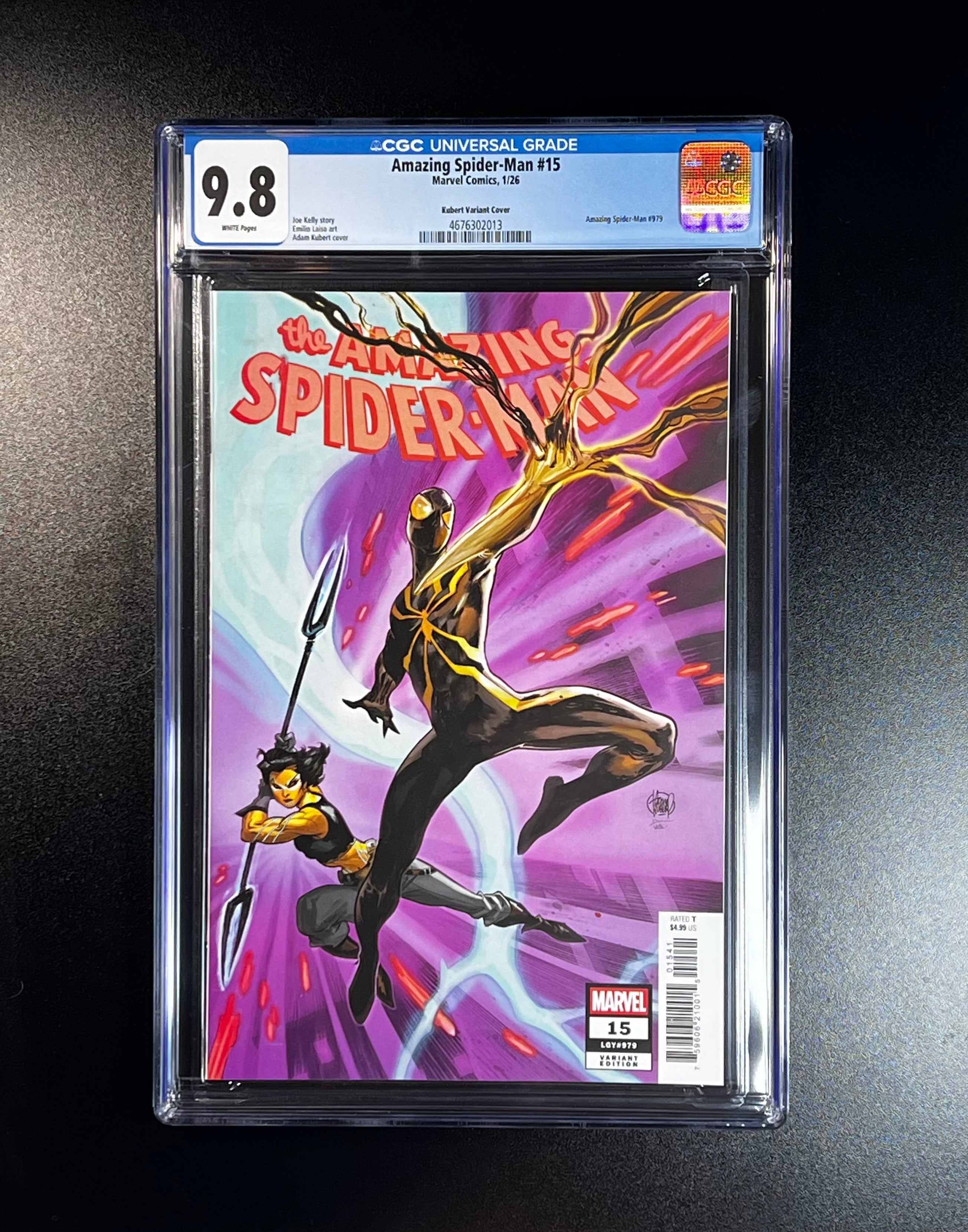 Amazing Spider-Man #15 *Adam Kubert Variant - Marvel Comics 01/26 (CGC 9.8 White Pages)