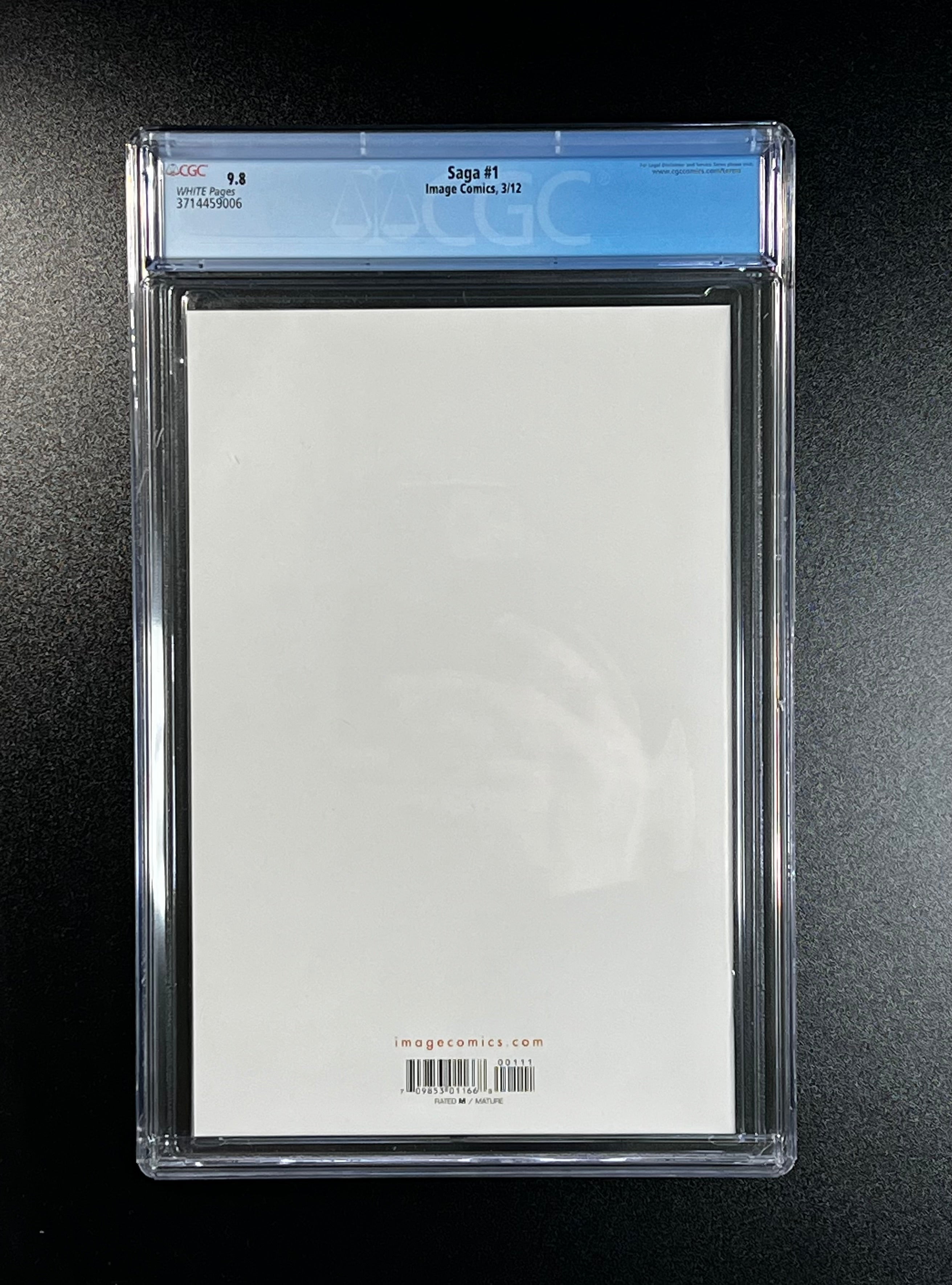 Saga #1 *1st Print - Image Comics 03/12 (CGC White Pages)