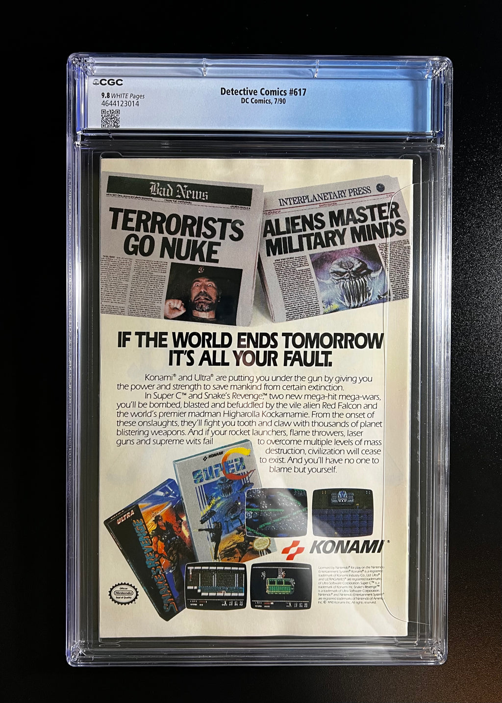 Batman in Detective Comics #617 *Alan Grant Story & Breyfogle Art - DC Comics 07/90 (CGC 9.8 White Pages)