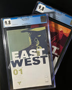 East of West #1 Set (2x) - 1st Printing and Ghost Variant. BOTH CGC 9.8 WP