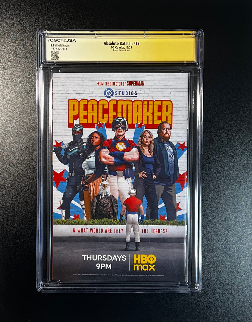 Absolute Batman #13 *Cover C Jenny Frison Card Stock Variant - JSA Authenticated Autographs _ Scott Snyder, Nick Dragotta, & Jenny Frison - (CGC 9.8 White Pages)