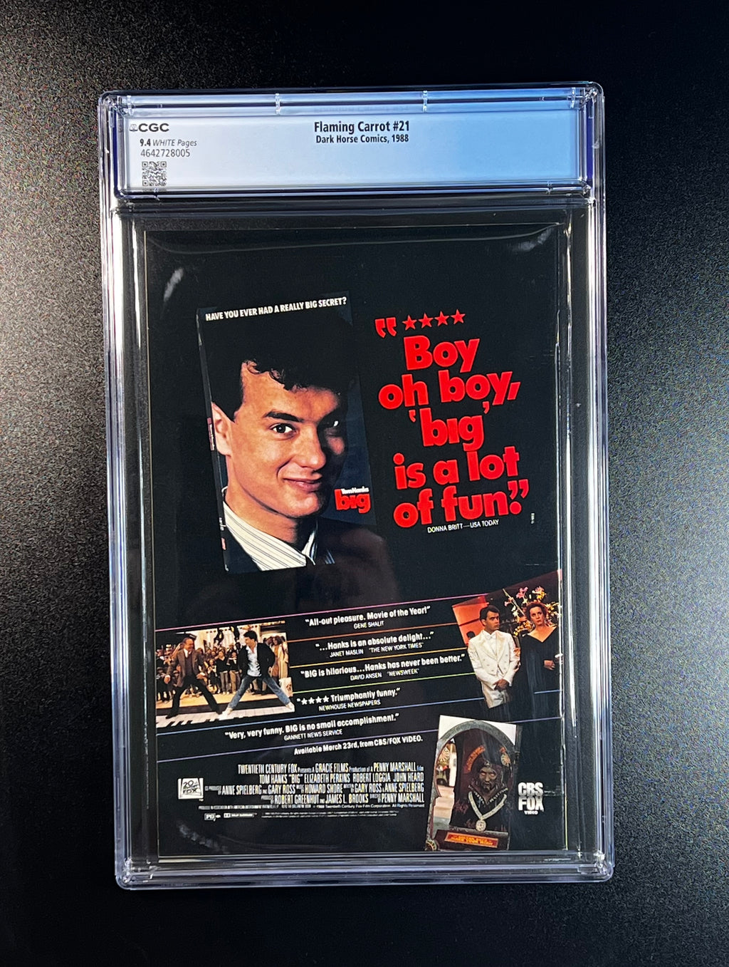 Flaming Carrot #21 *Bob Burden Story, Cover, & Art - Dark Horse Comics 04/89 (CGC 9.4 White Pages)