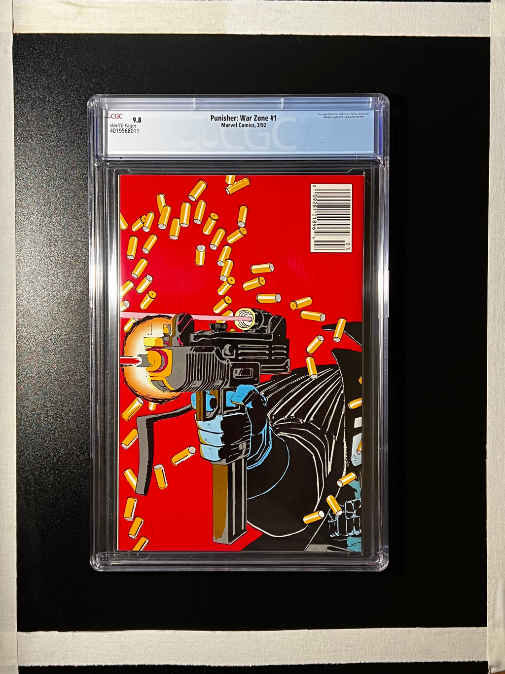 The Punisher: Ware Zone #1 *NEWSSTAND - Marvel Comics 03/92 (CGC 9.8 White Pages)