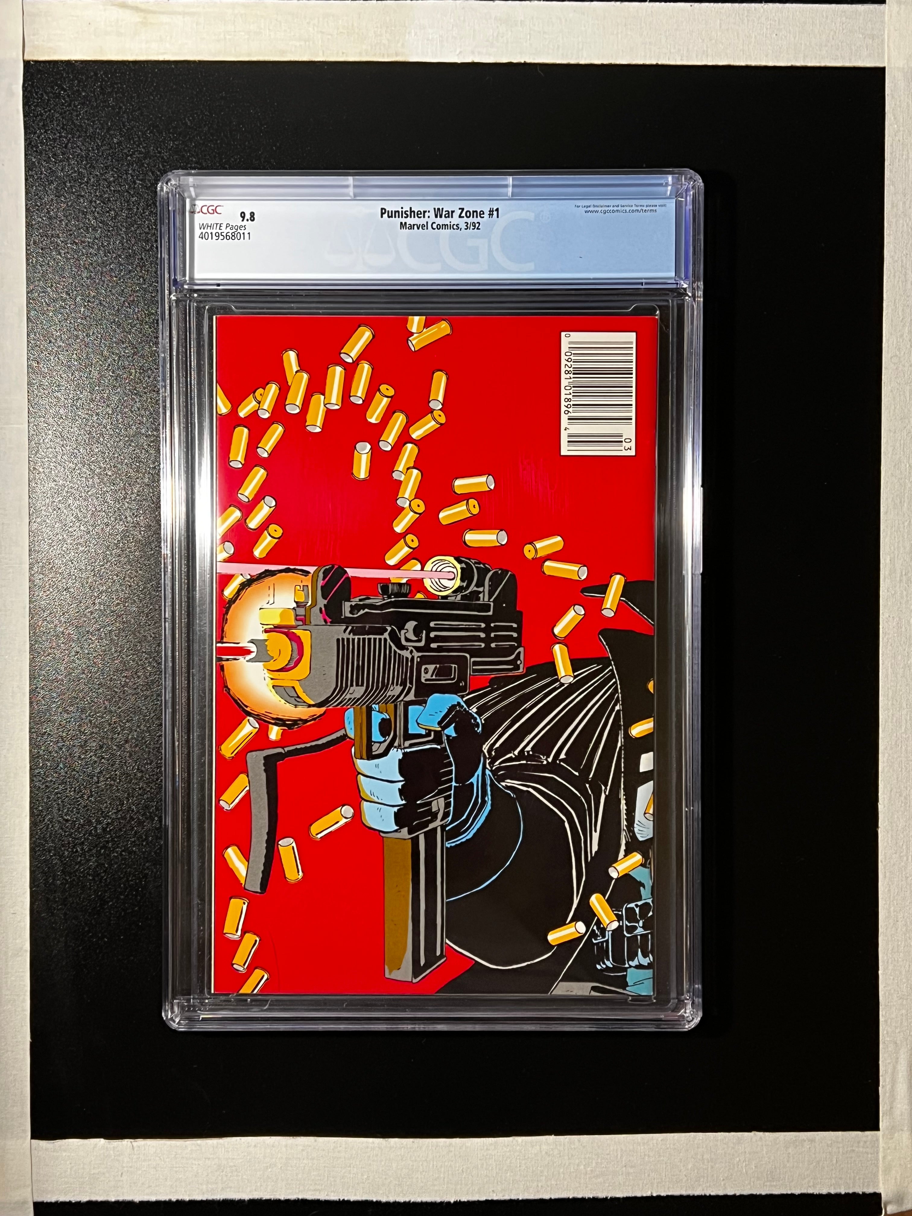 The Punisher: Ware Zone #1 *NEWSSTAND - Marvel Comics 03/92 (CGC 9.8 White Pages)