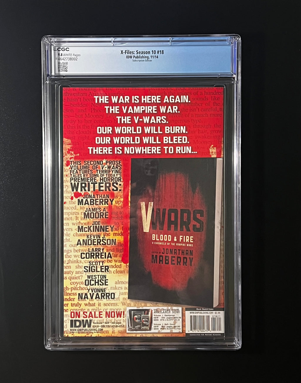 X-Files: Season 10 #18 - Subscription Edition_Partial Blank Cover (CGC 9.8 White Pages)