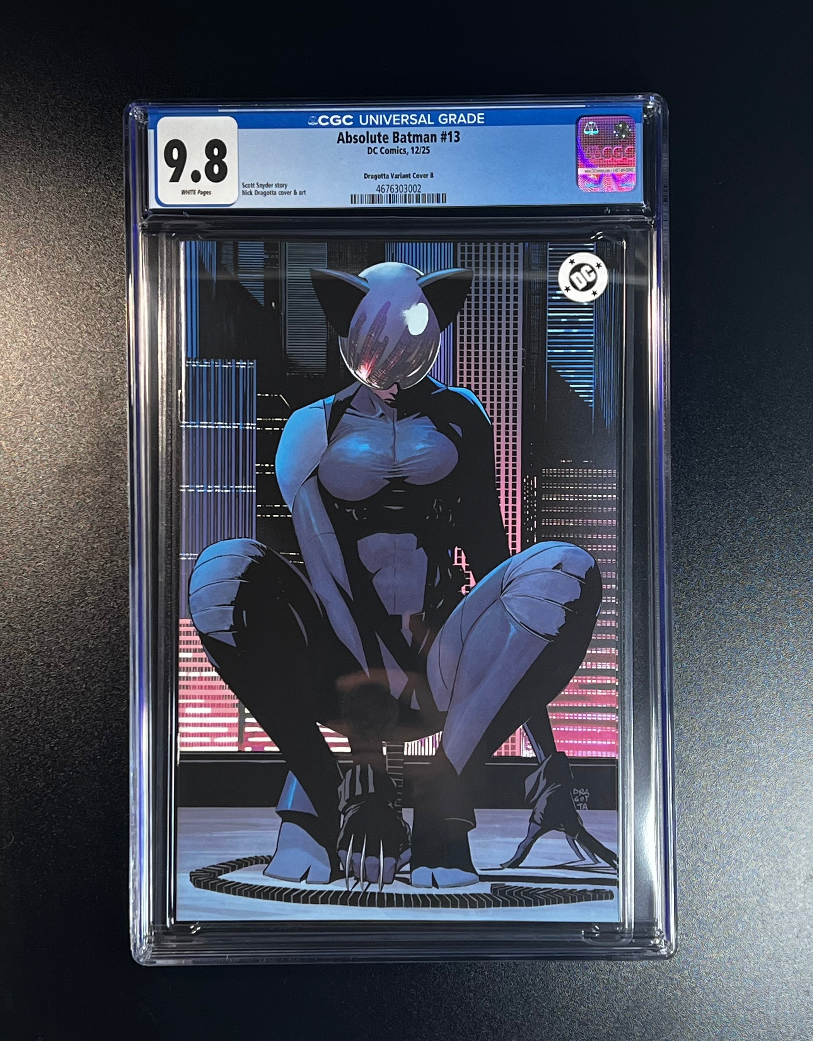 Absolute Batman #13 *1:50 Nick Dragotta Virgin Card Stock Variant - DC Comics 12/25 (CGC 9.8 White Pages)