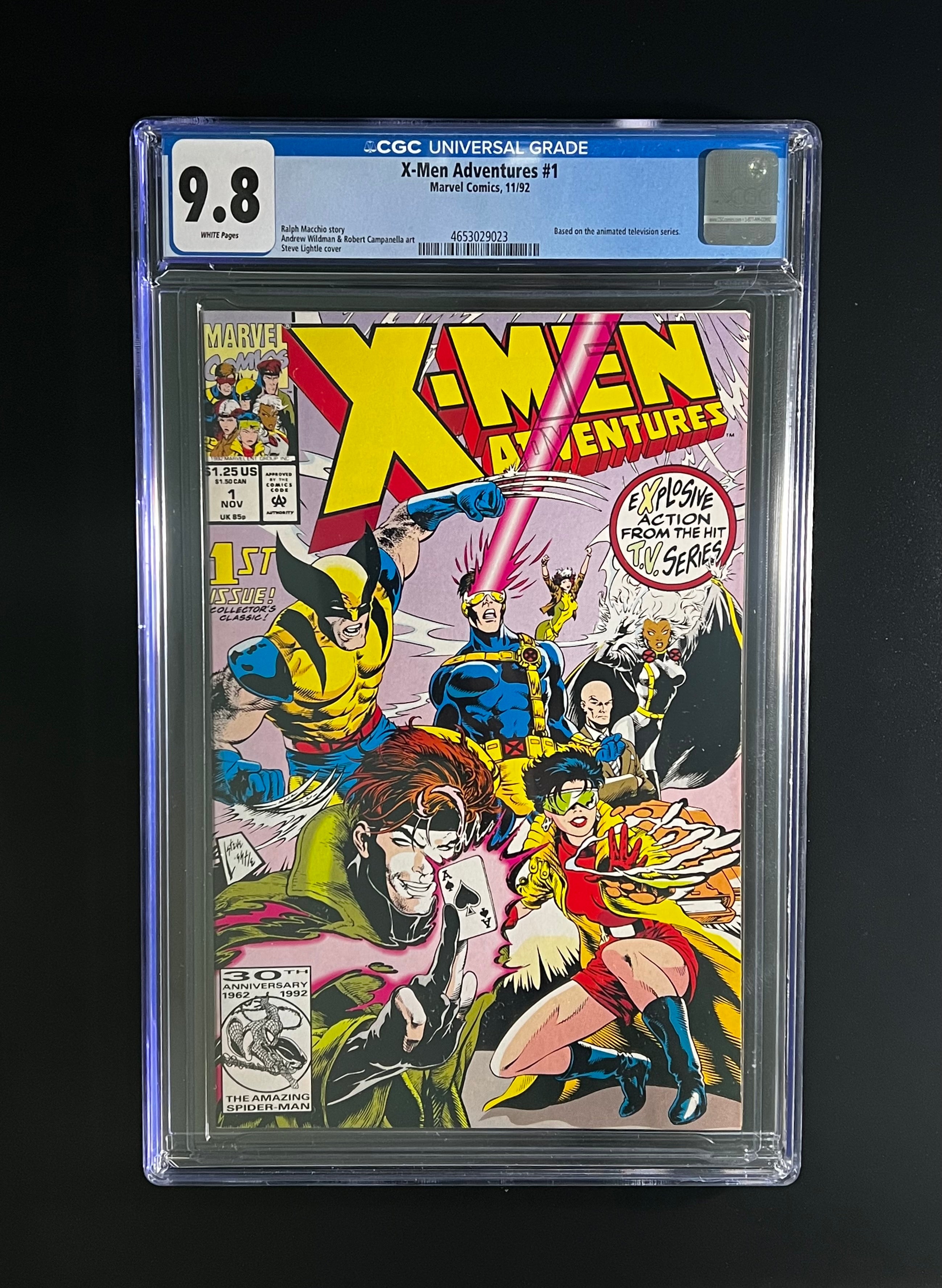 X-Men Adventures #1 - Marvel Comics 11/92 (CGC 9.8 White Pages) *Based on the 90's TV Animated Series!