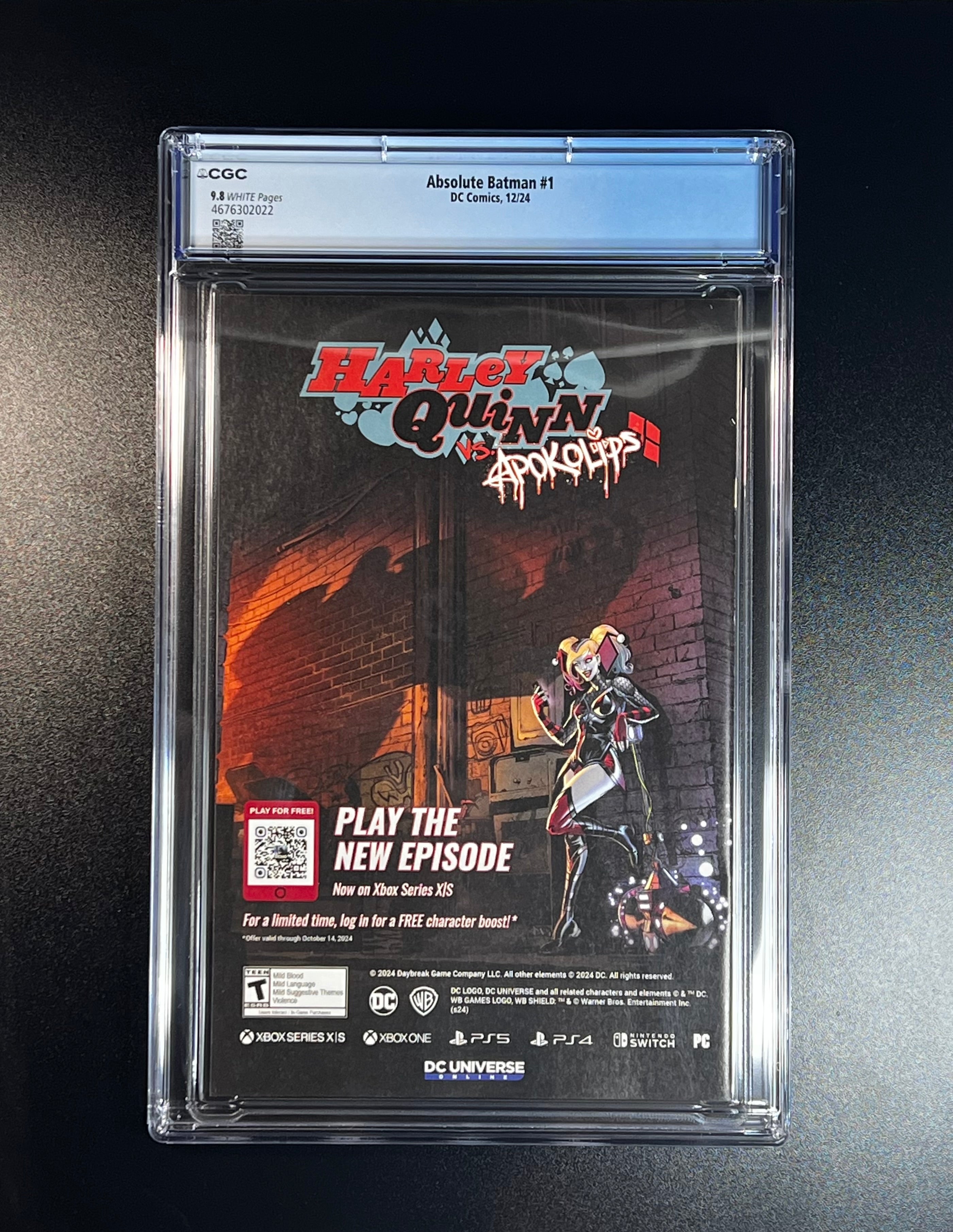 Absolute Batman #1 *Cover A 1st Print <Scott Snyder & Nick Dragotta> - DC Comics 12/24 (CGC 9.8 White Pages)