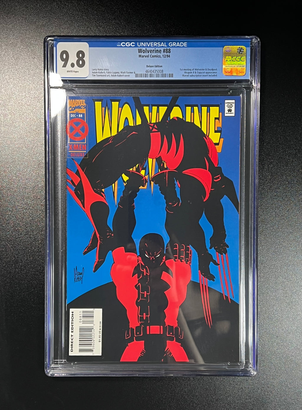 Wolverine #88 *1st Meeting Wolverine v Deadpool! - Marvel Comics 12/94 (CGC 9.8 White Pages)