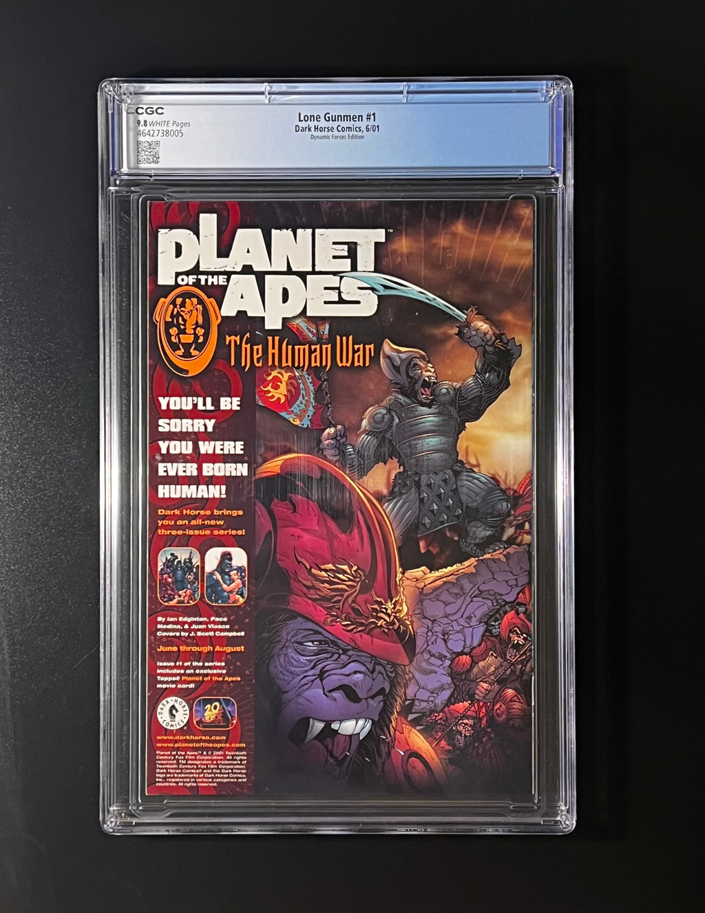 Lone Gunmen 3x (CGC 9.8_White Pages) Lone Gunmen #1, X-Files Conspiracy #1 & #2 Variants