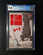 Brian K. Vaughan Collector Set - We Stand on Guard #1 CGC 9.8 WP & Image Trade Paper Back "Spectators" w/ 2x signed Bookplate