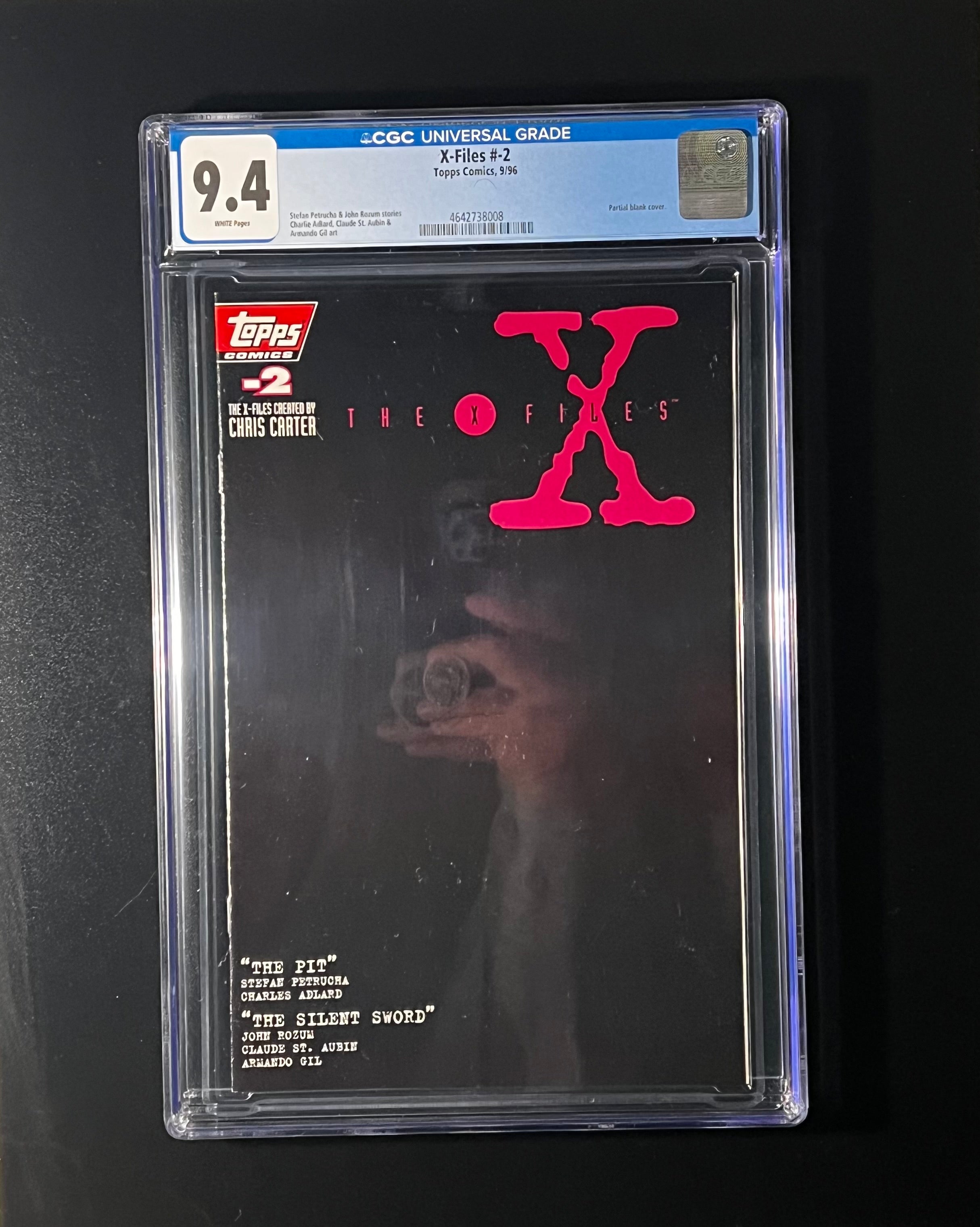 X-Files # -2 - Topps Comics 9/1996 (CGC 9.8 White Pages)