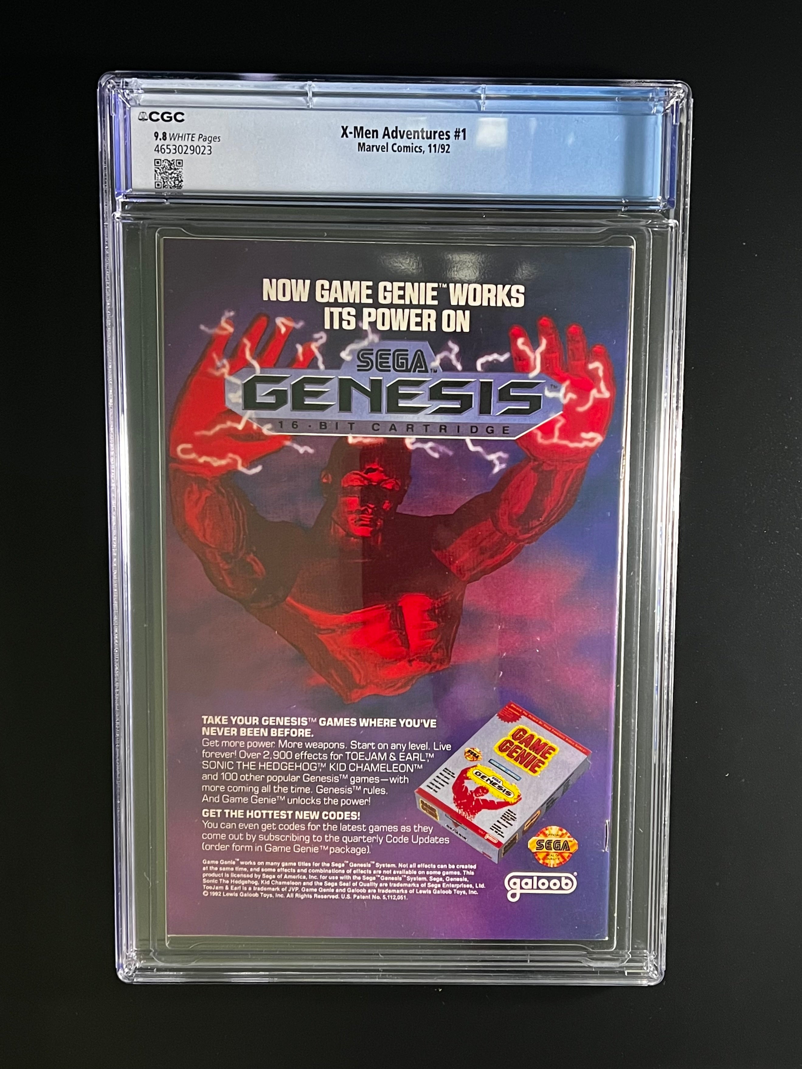 X-Men Adventures #1 - Marvel Comics 11/92 (CGC 9.8 White Pages) *Based on the 90's TV Animated Series!