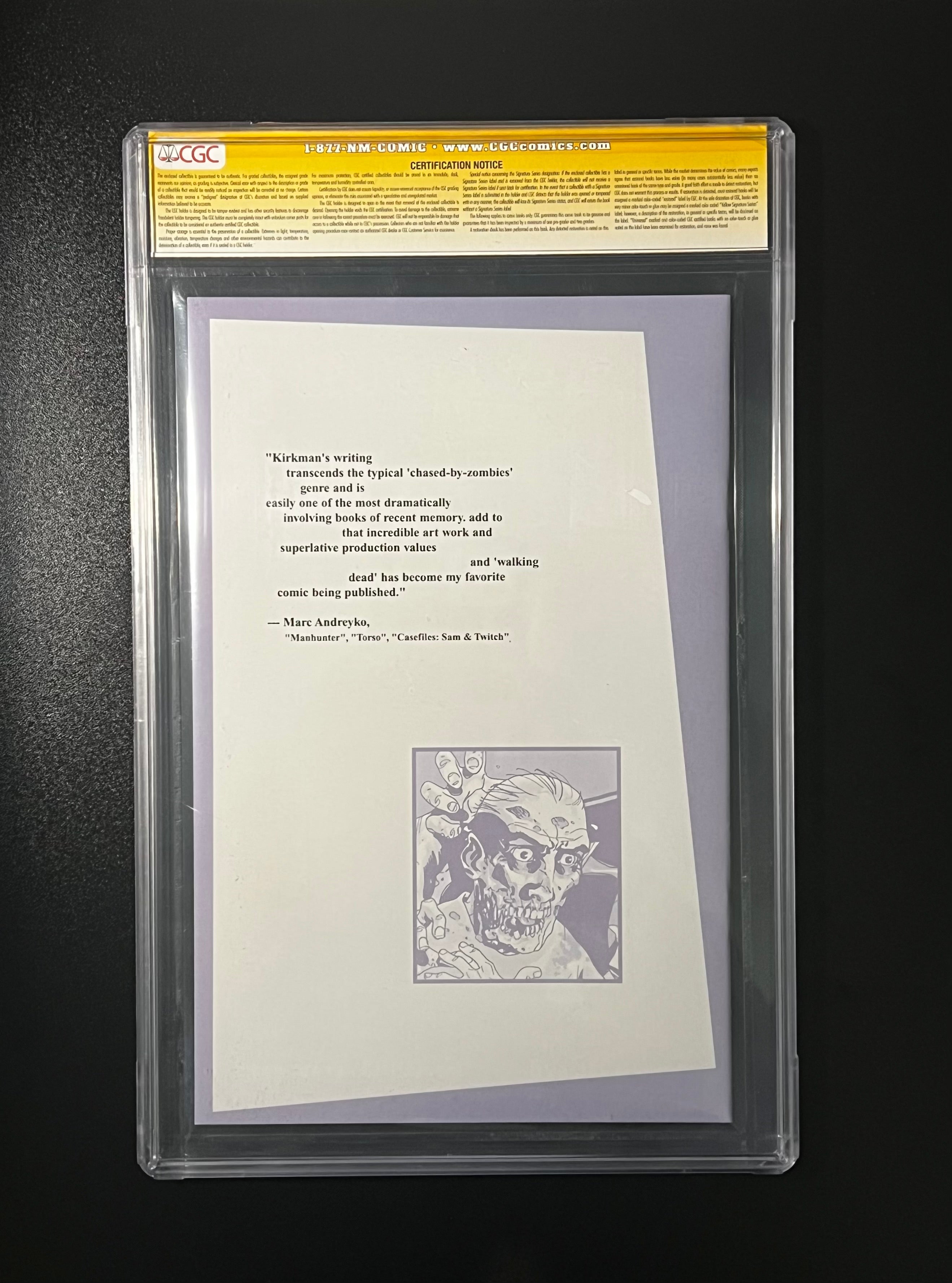 The Walking Dead #8 - 1st Print Image Comics 05/04 (CGC 9.8 Signature Series White Pages) - Signed by Tony Moore and Robert Kirkman