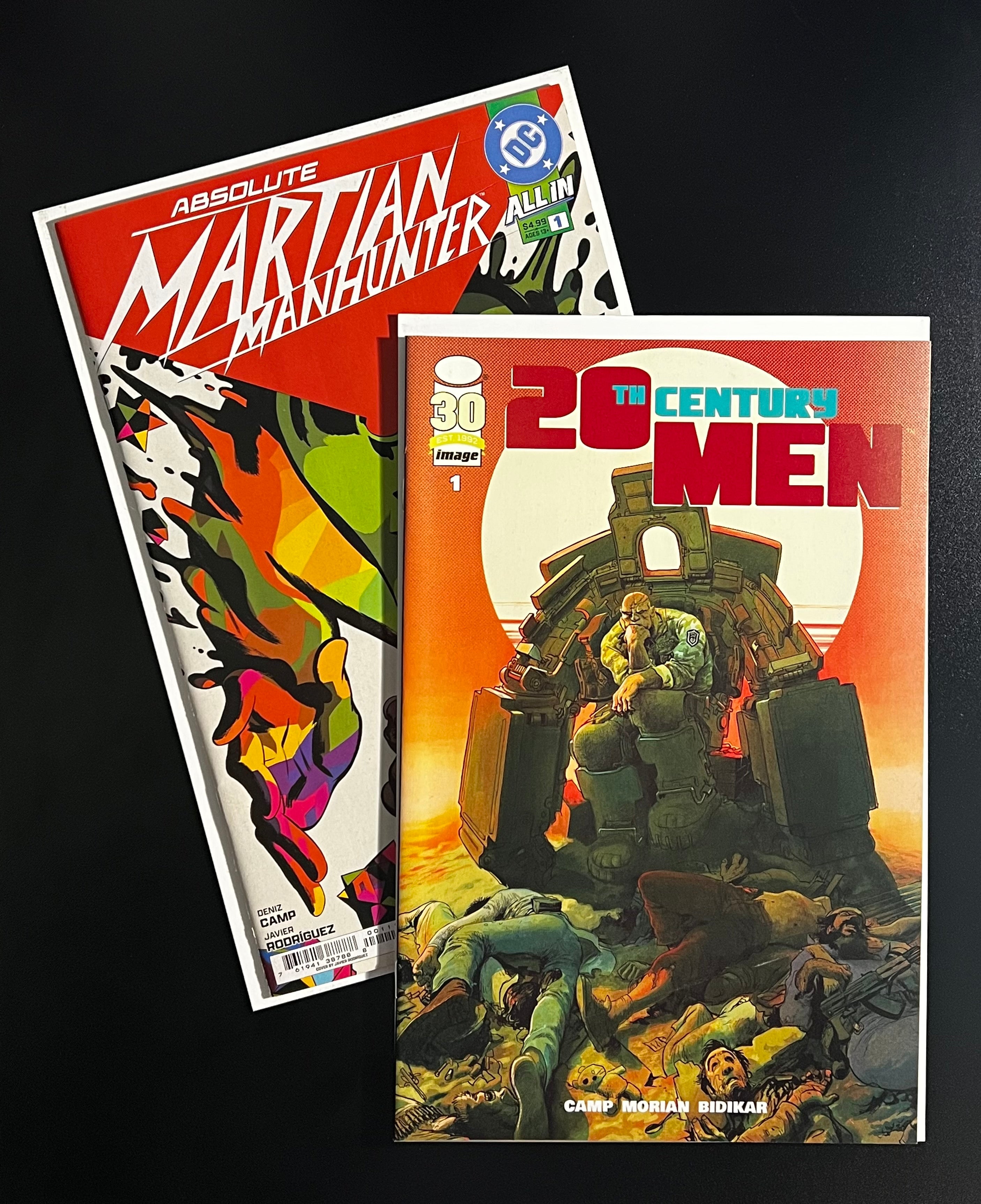 Writer: Deniz Camp 2x Bundle_ Absolute Martian Manhunter #1 *First Print 03/25 & 20th Century Men #1 08/22  (Raw Copies)