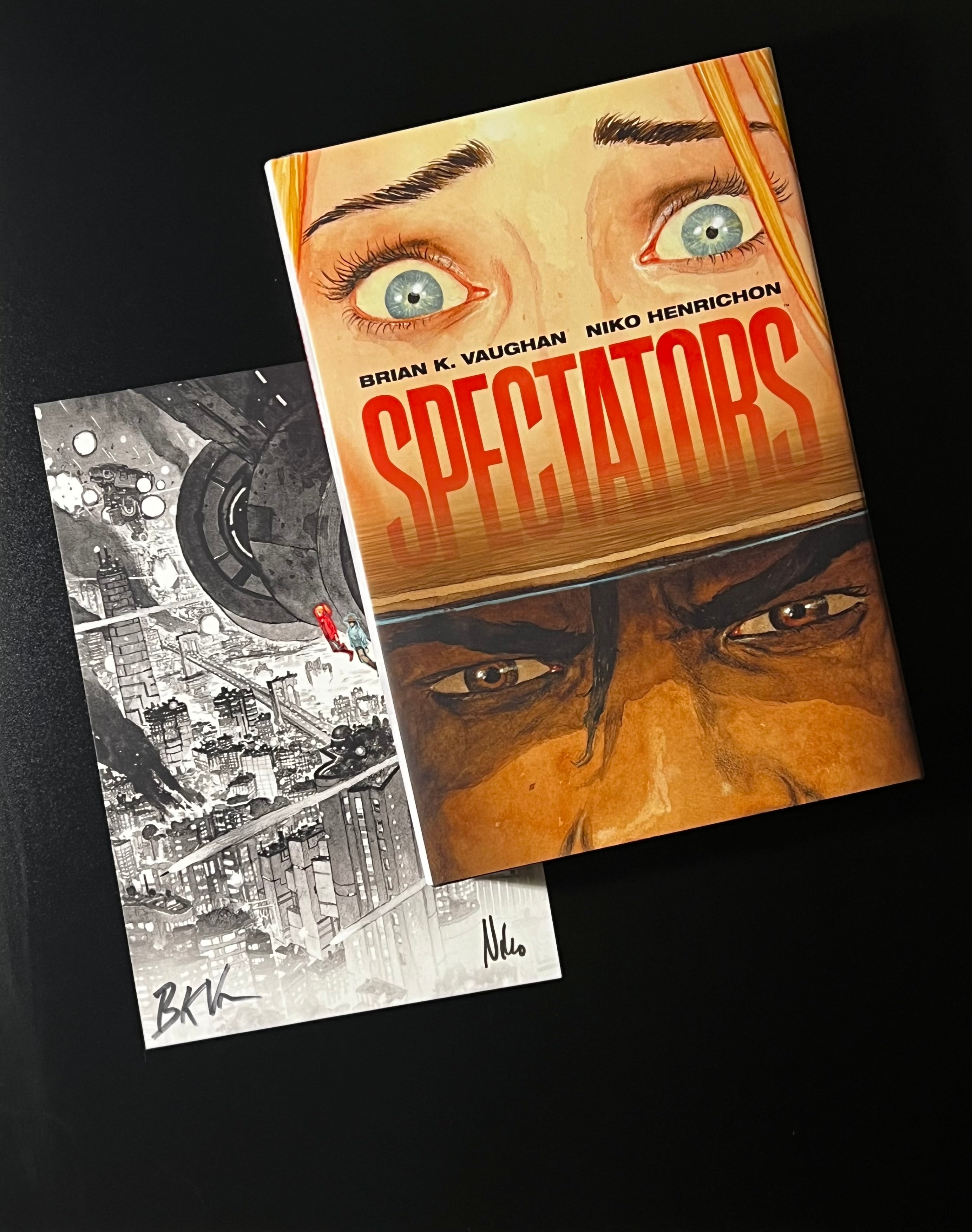 Brian K. Vaughan Collector Set - We Stand on Guard #1 CGC 9.8 WP & Image Trade Paper Back "Spectators" w/ 2x signed Bookplate