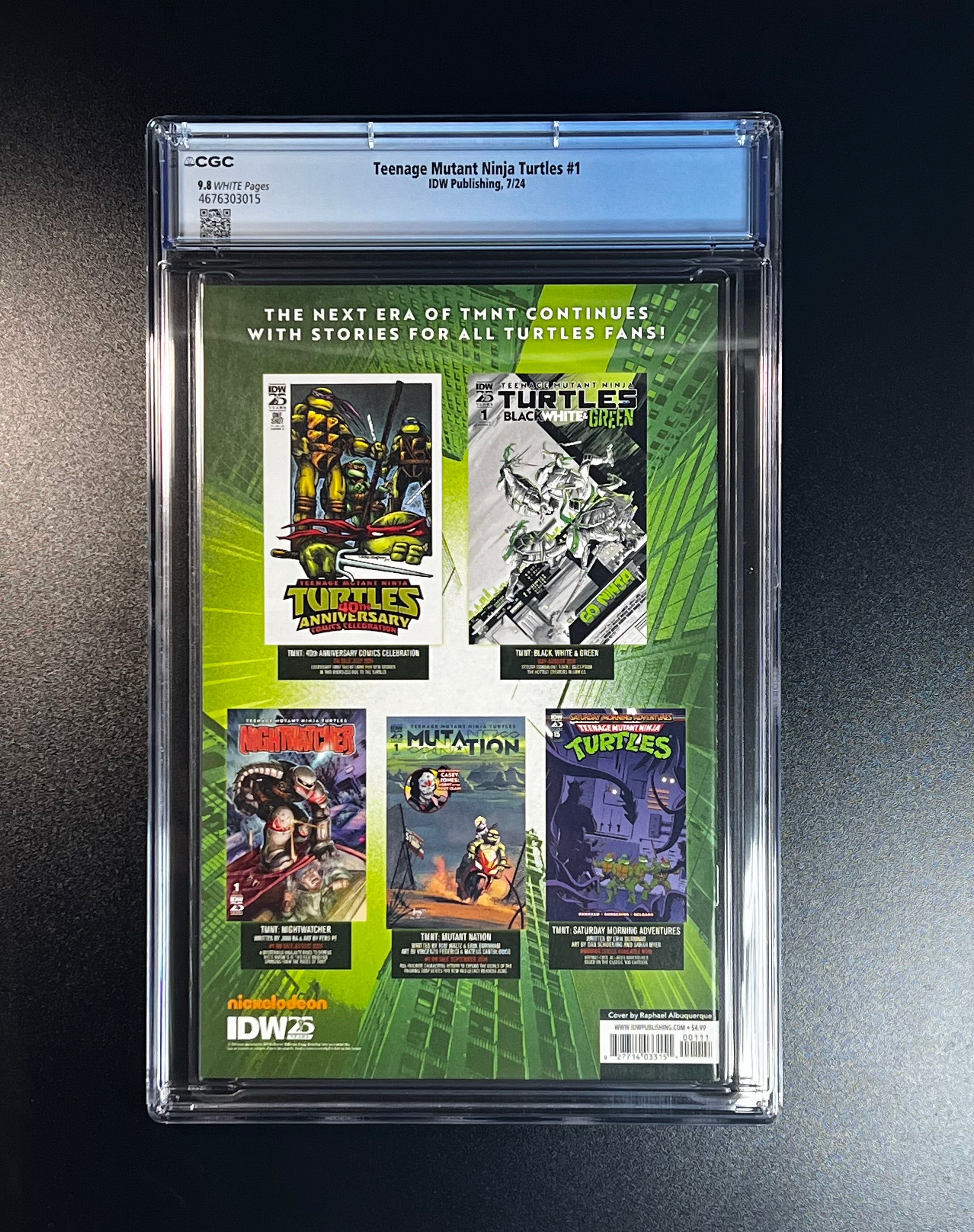 Teenage Mutant Ninja Turtles #1 *Cvr A 1st Print <Jason Aaron Story> - IDW Publishing 07/24 (CGC 9.8 White Pages)