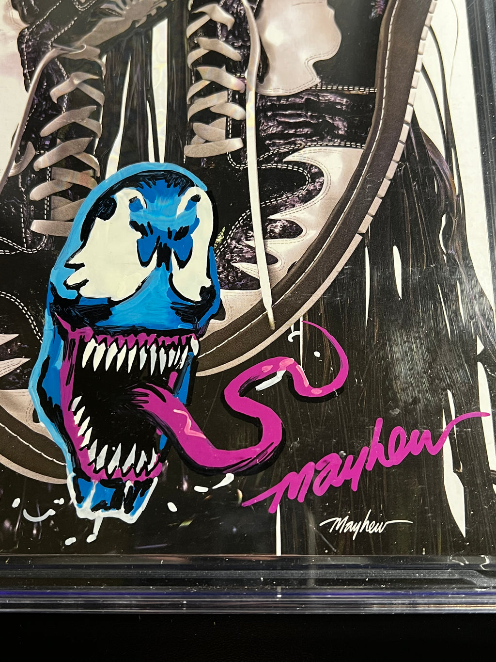 Venom #1 *East Side Comics "Virgin" Edition - Marvel 10/21 - (CGC 9.8 Signature Series White Pages) Signed & Sketch by Mike Mayhew