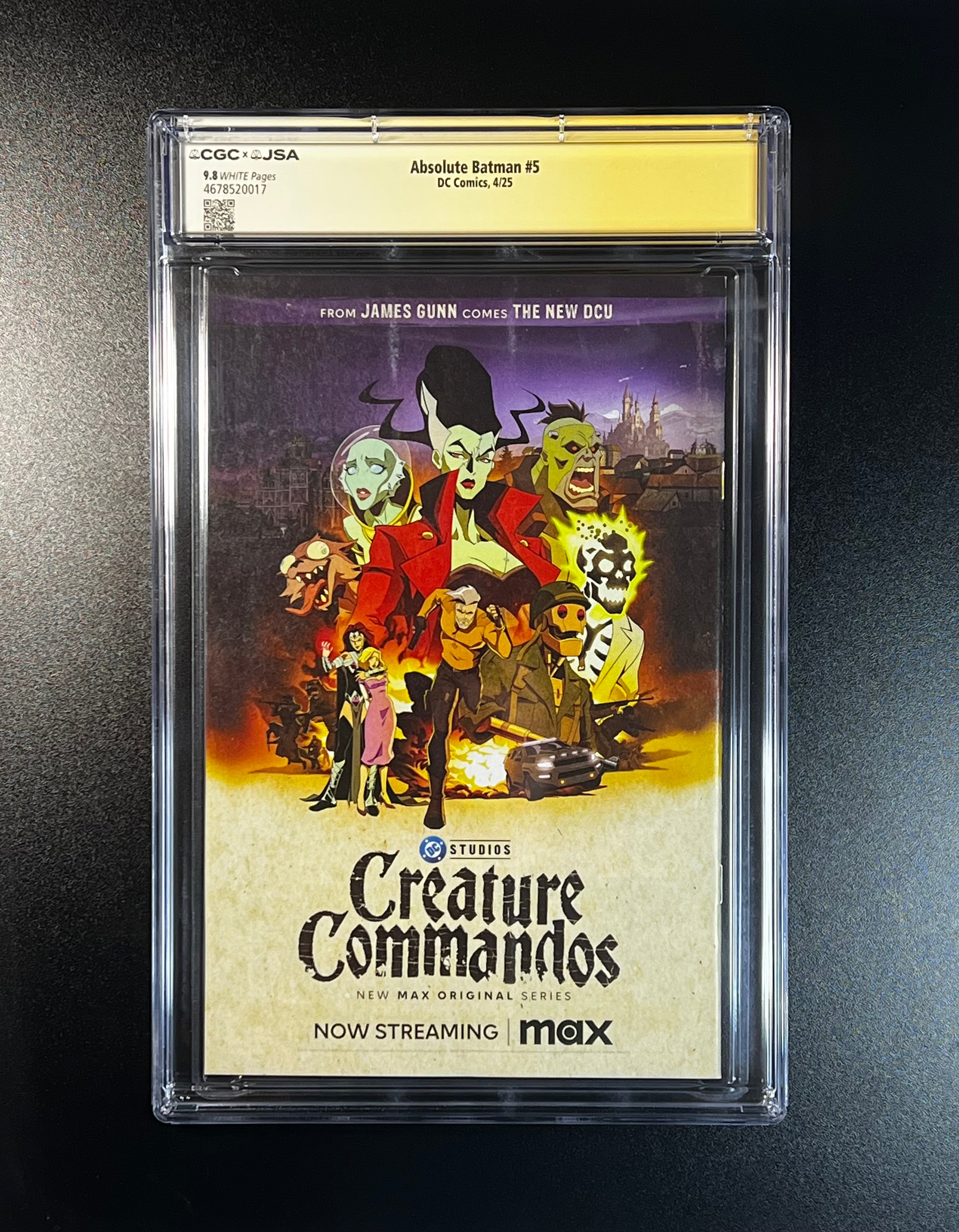 Absolute Batman #5 *Cover A 1st Print - JSA Authenticated Autograph _ Nick Dragotta - (CGC 9.8 White Pages)