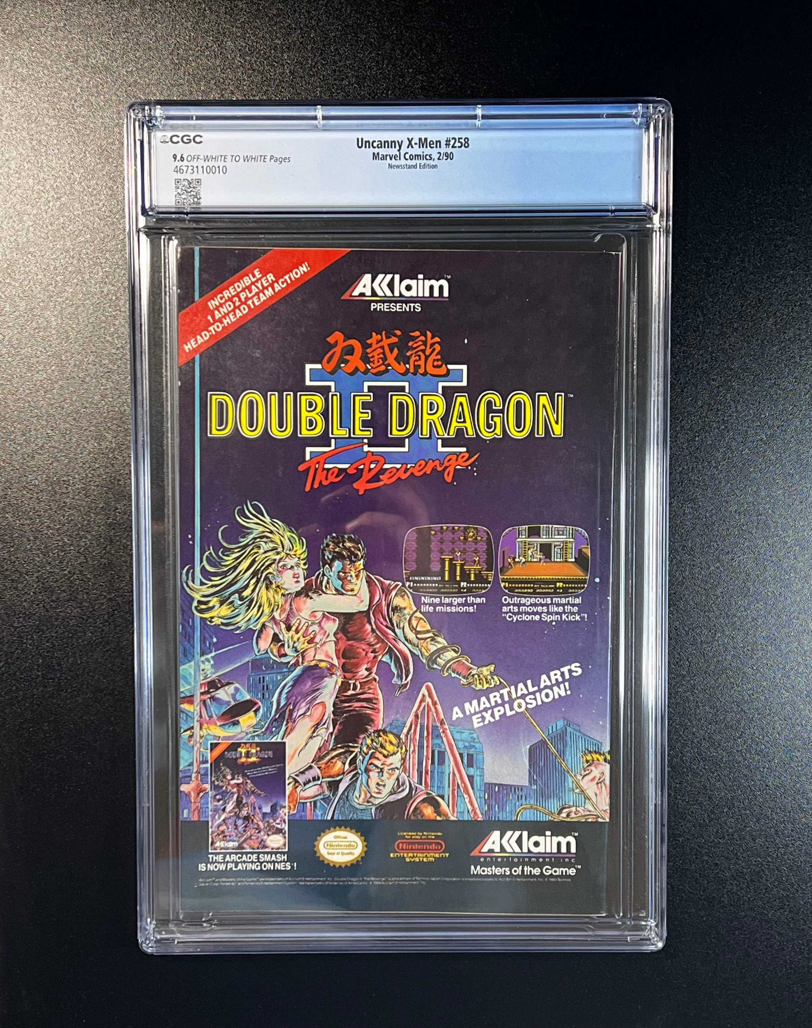 Uncanny X-Men #258 *NEWSSTAND *Chris Claremont Story - Marvel Comics 02/90 (CGC 9.6 Off-White to White Pages)