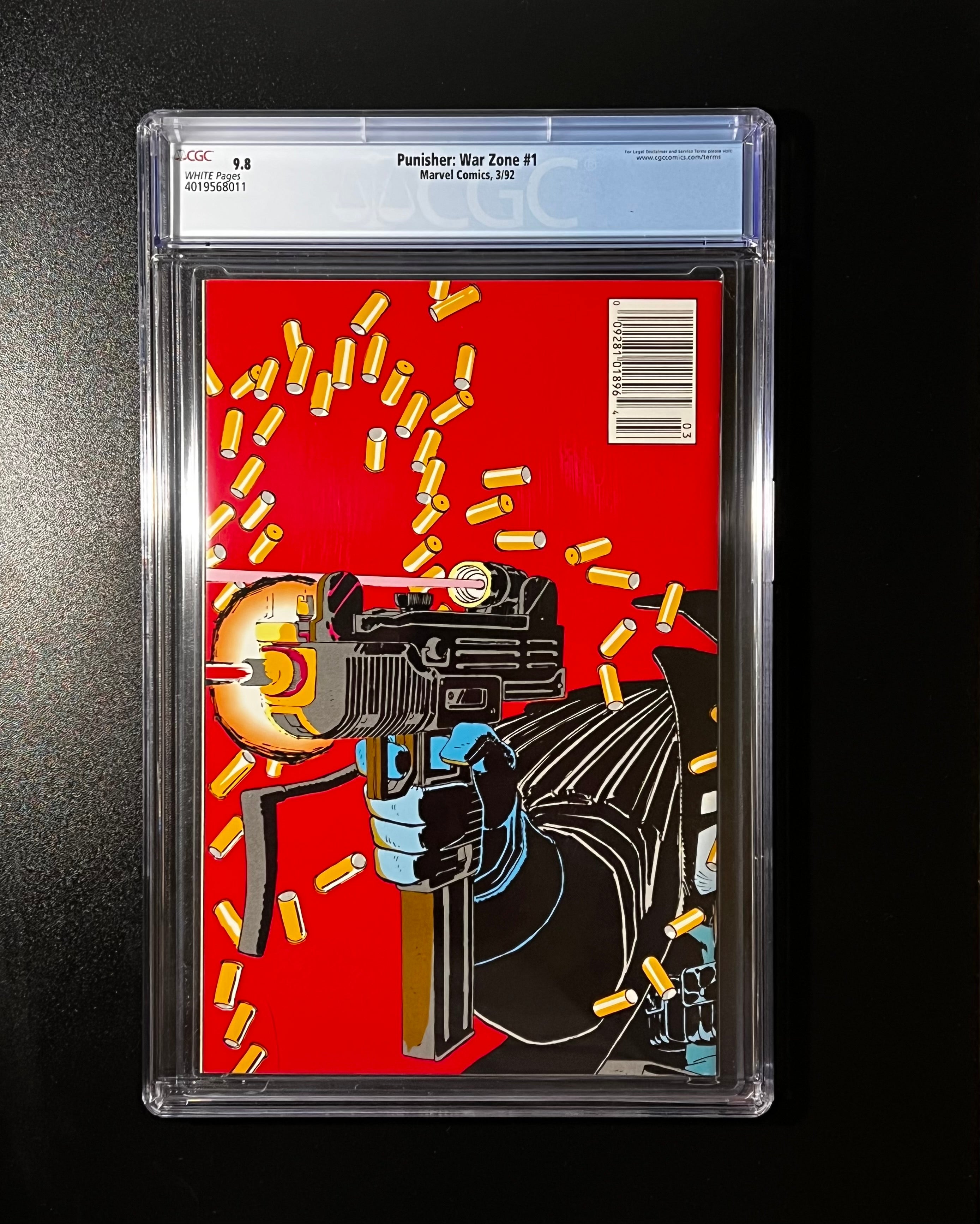 Punisher: Ware Zone #1 *NEWSSTAND - Marvel Comics 03/92 (CGC 9.8 White Pages)