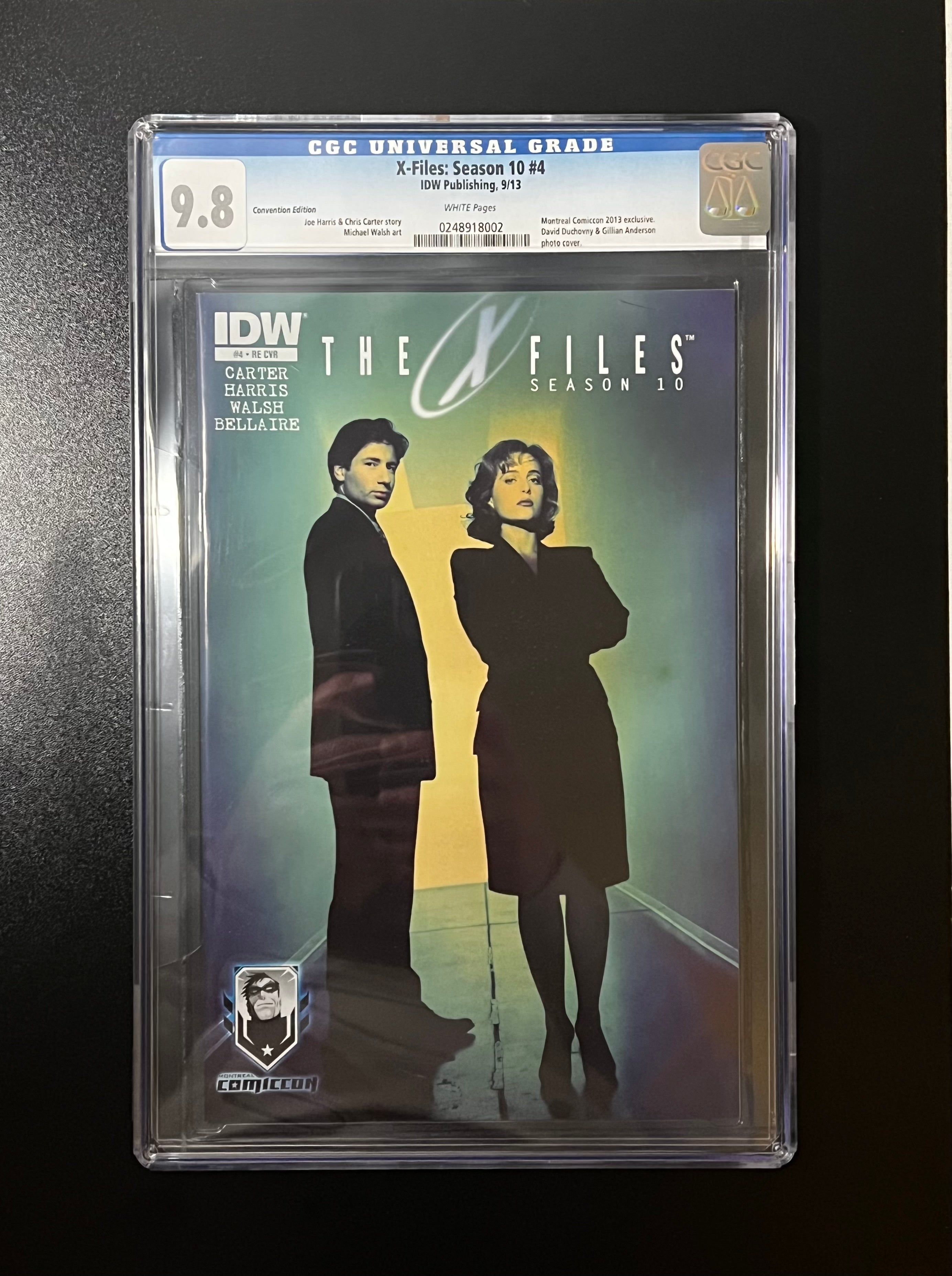 X-Files: Season 10 #4 *Convention Edition - IDW Publishing 09/13 (CGC 9.8 White Pages)