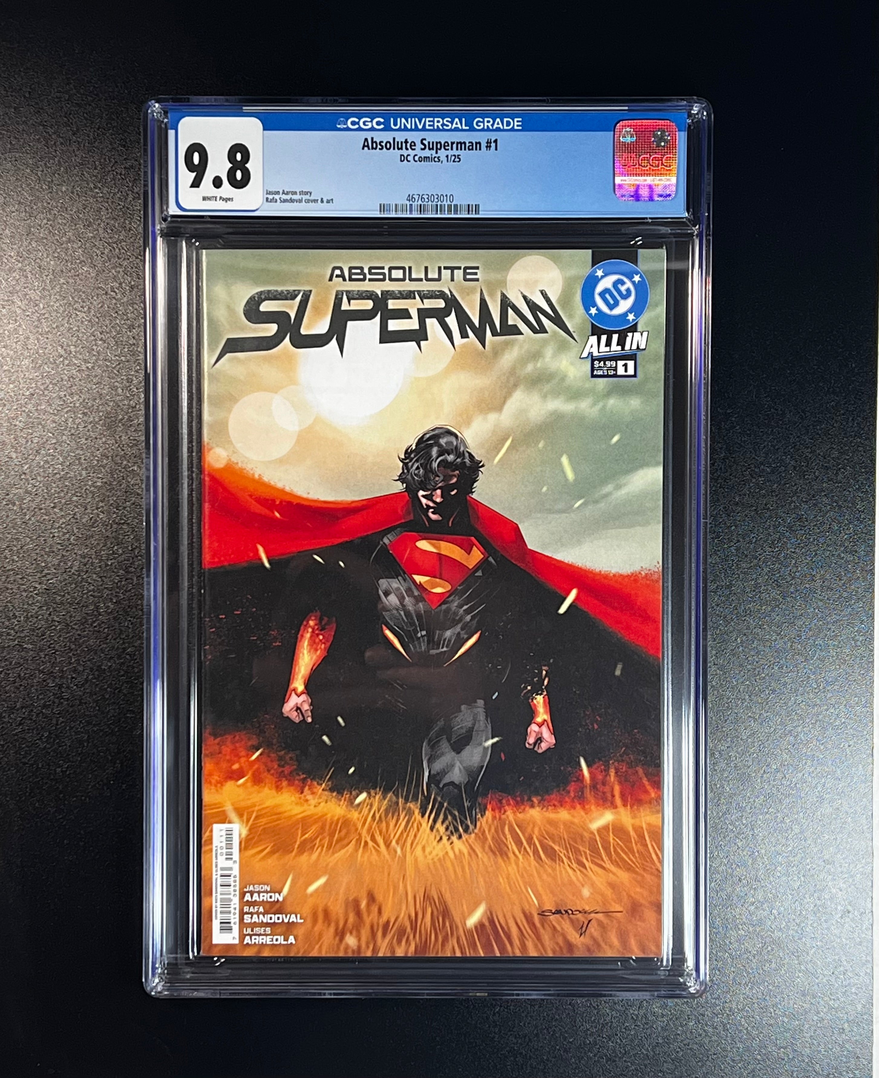 Absolute Superman #1 *Cover A 1st Print <Jason Aaron Story> - DC Comics 01/25 (CGC 9.8 White Pages)