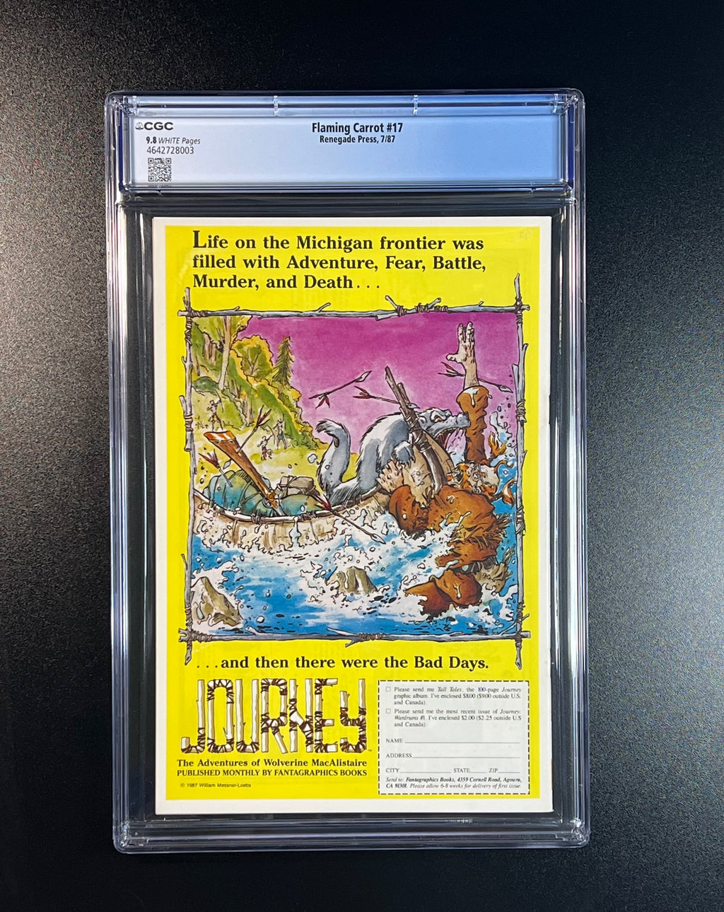 Flaming Carrot #17 *Bob Burden Story, Cover, & Art - Renegade Press 07/87 (CGC 9.8 White Pages)