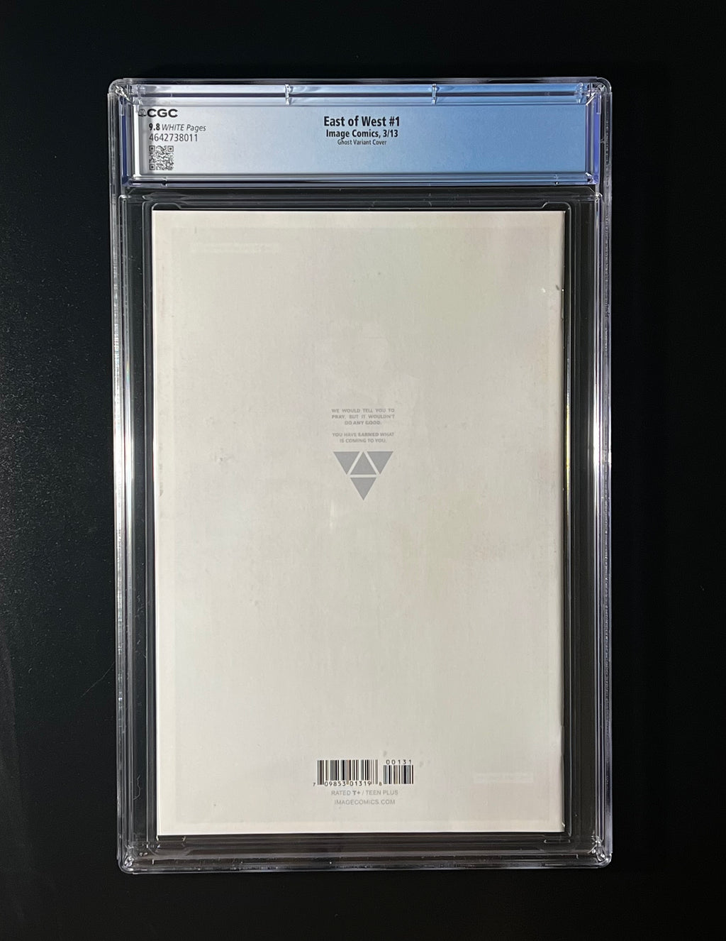 East of West #1 Set (2x) - 1st Printing and Ghost Variant. BOTH CGC 9.8 WP