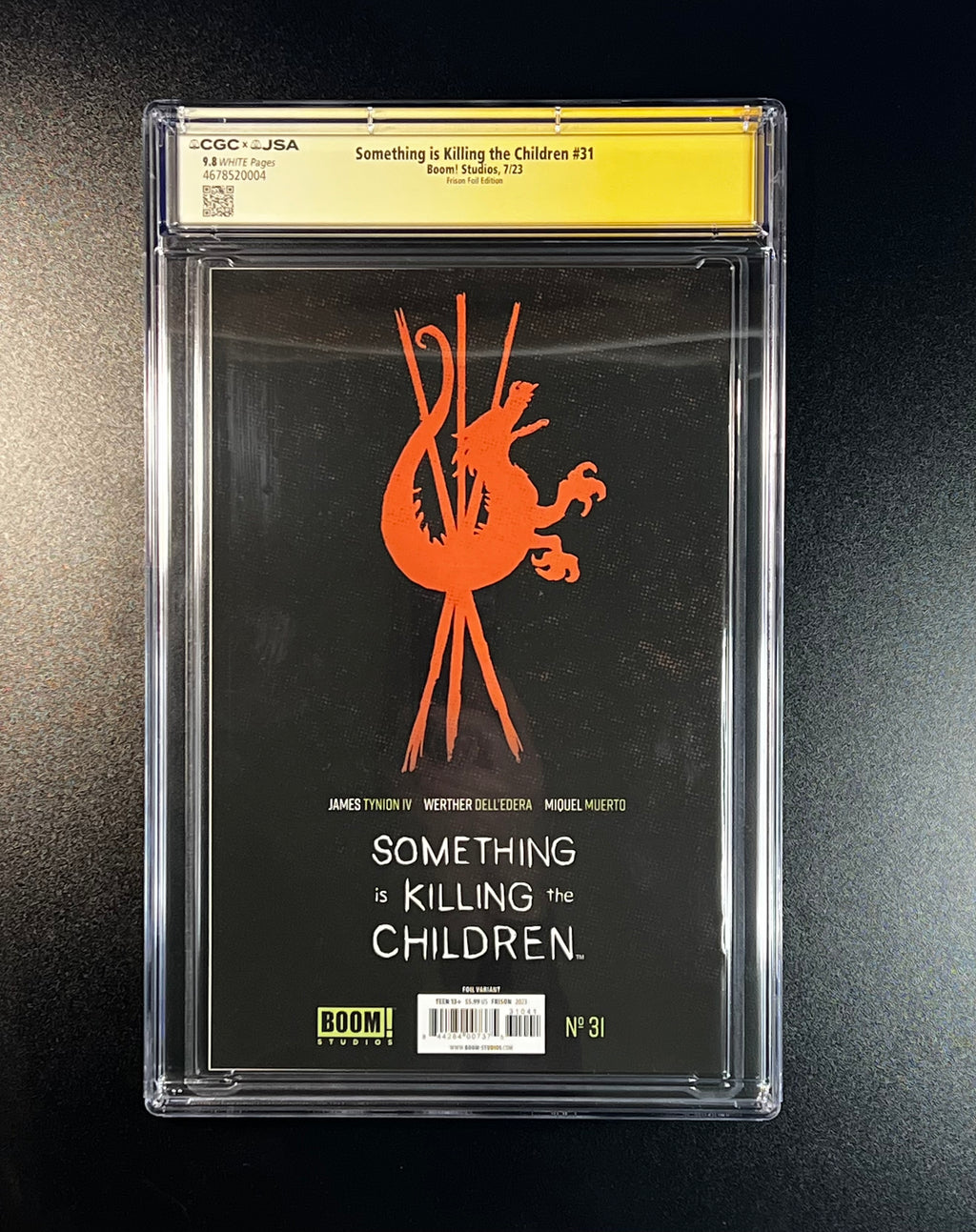 Something is Killing the Children #31  *Cover D Frison Foil - JSA Authenticated Autograph _ Jenny Frison - (CGC 9.8 White Pages)