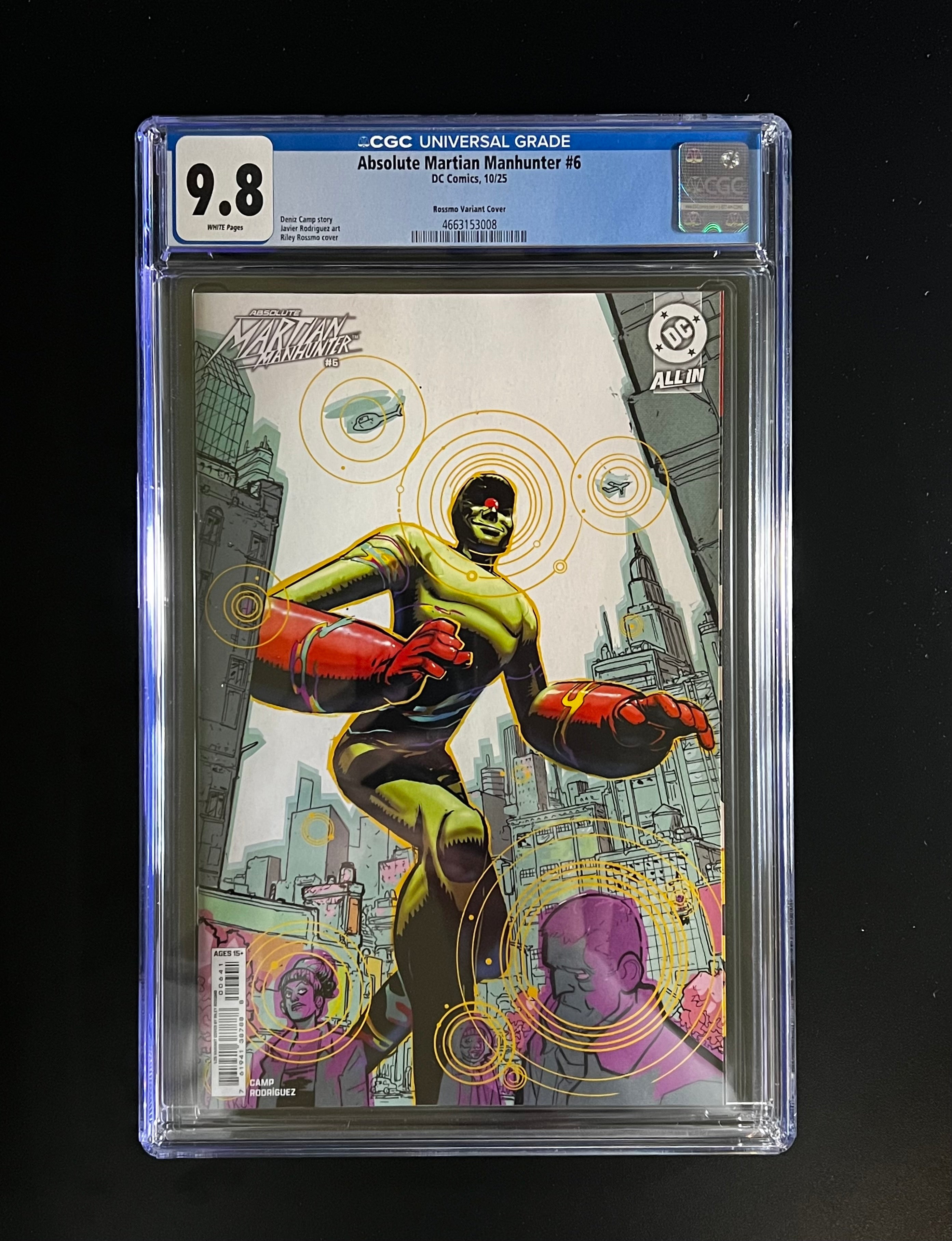 Absolute Martian Manhunter #6 *1:25 Riley Rossmo Card Stock Variant Cover - DC Comics 10/25 (CGC 9.8 White Pages)