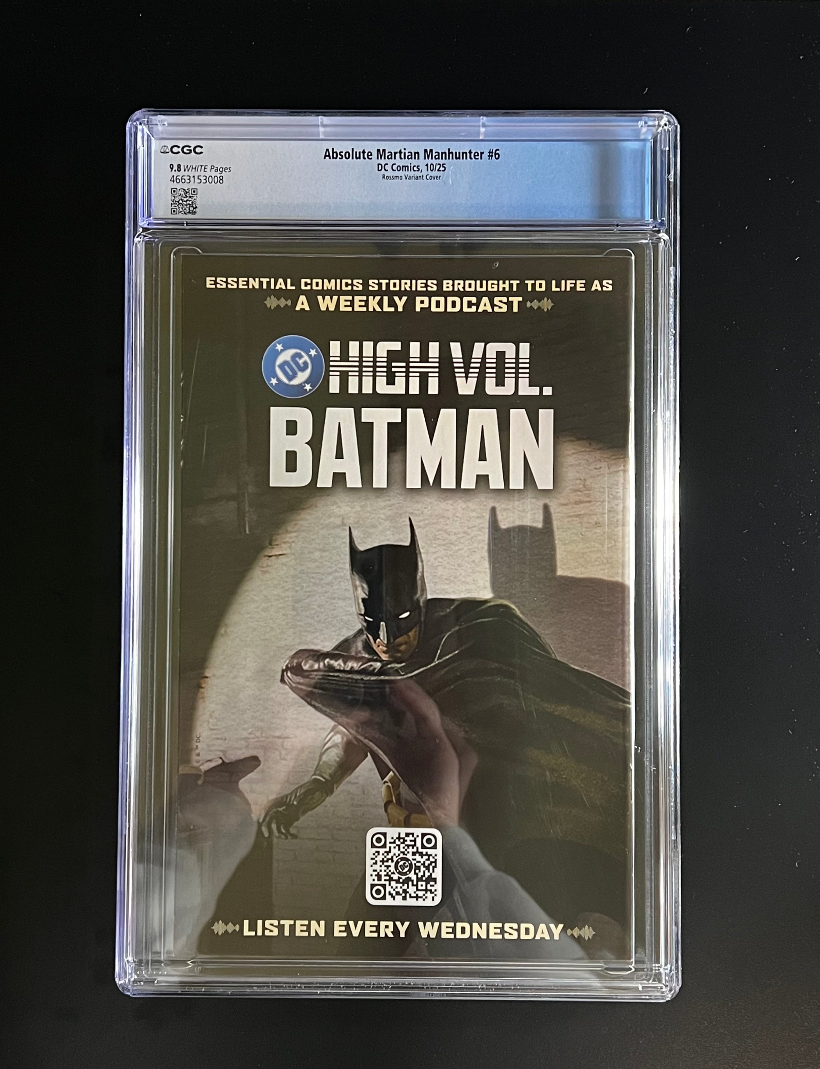 Absolute Martian Manhunter #6 *1:25 Riley Rossmo Card Stock Variant Cover - DC Comics 10/25 (CGC 9.8 White Pages)