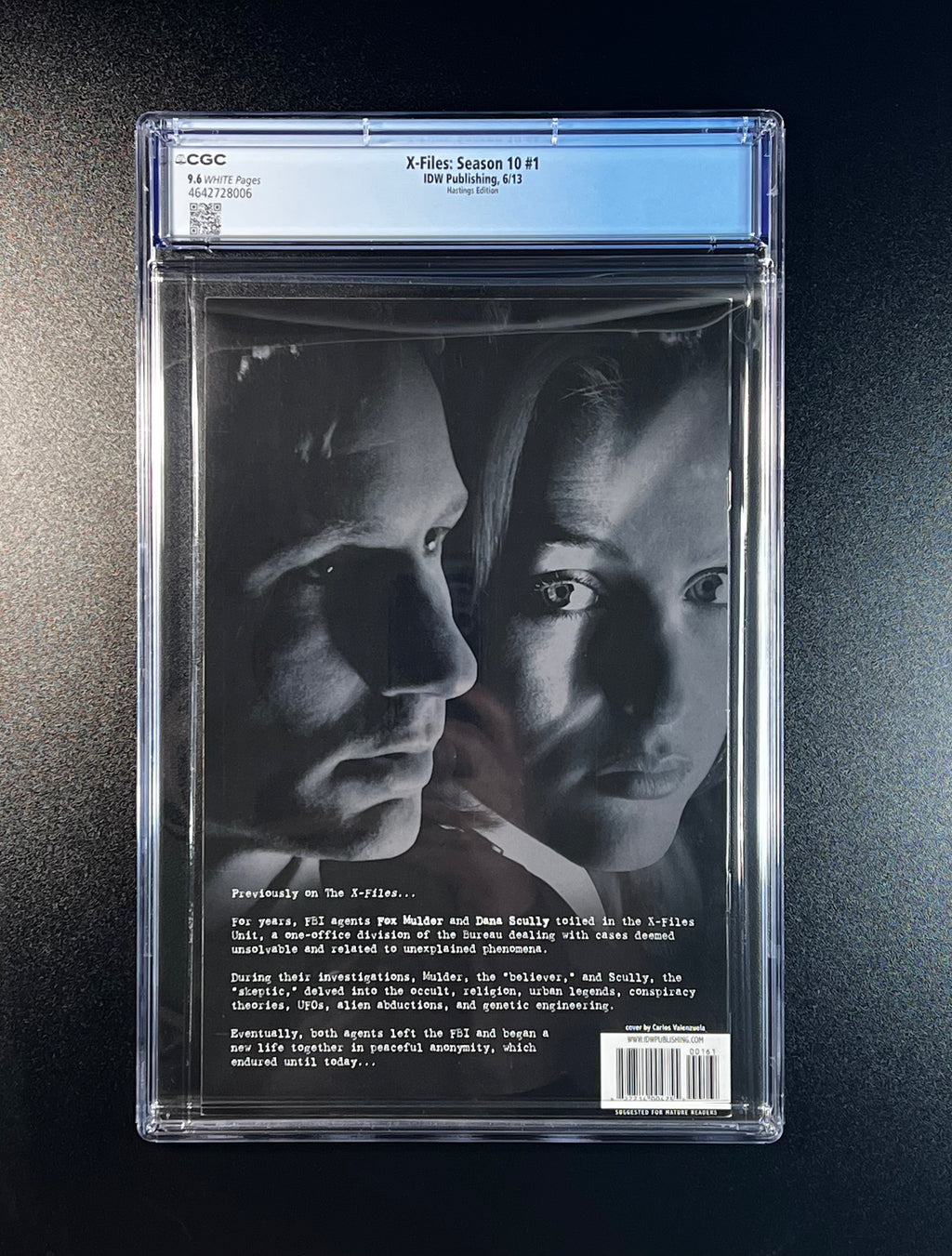 X-Files: Season 10 #1 Hastings Edition *Chris Carter Story - IDW Publishing 06/13 (CGC 9.6 White Pages)