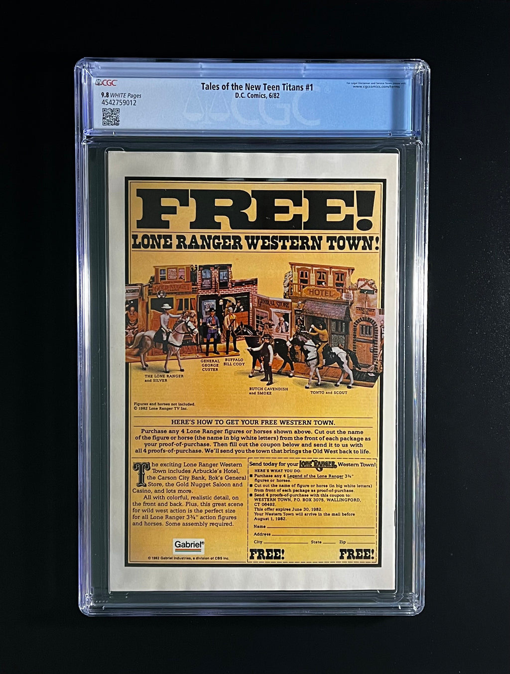 Tales of the NEW Teen Titans #1 *Marv Wolfman Story - DC Comics 06/82 (CGC 9.8 White Pages) +FREE Raw Copy