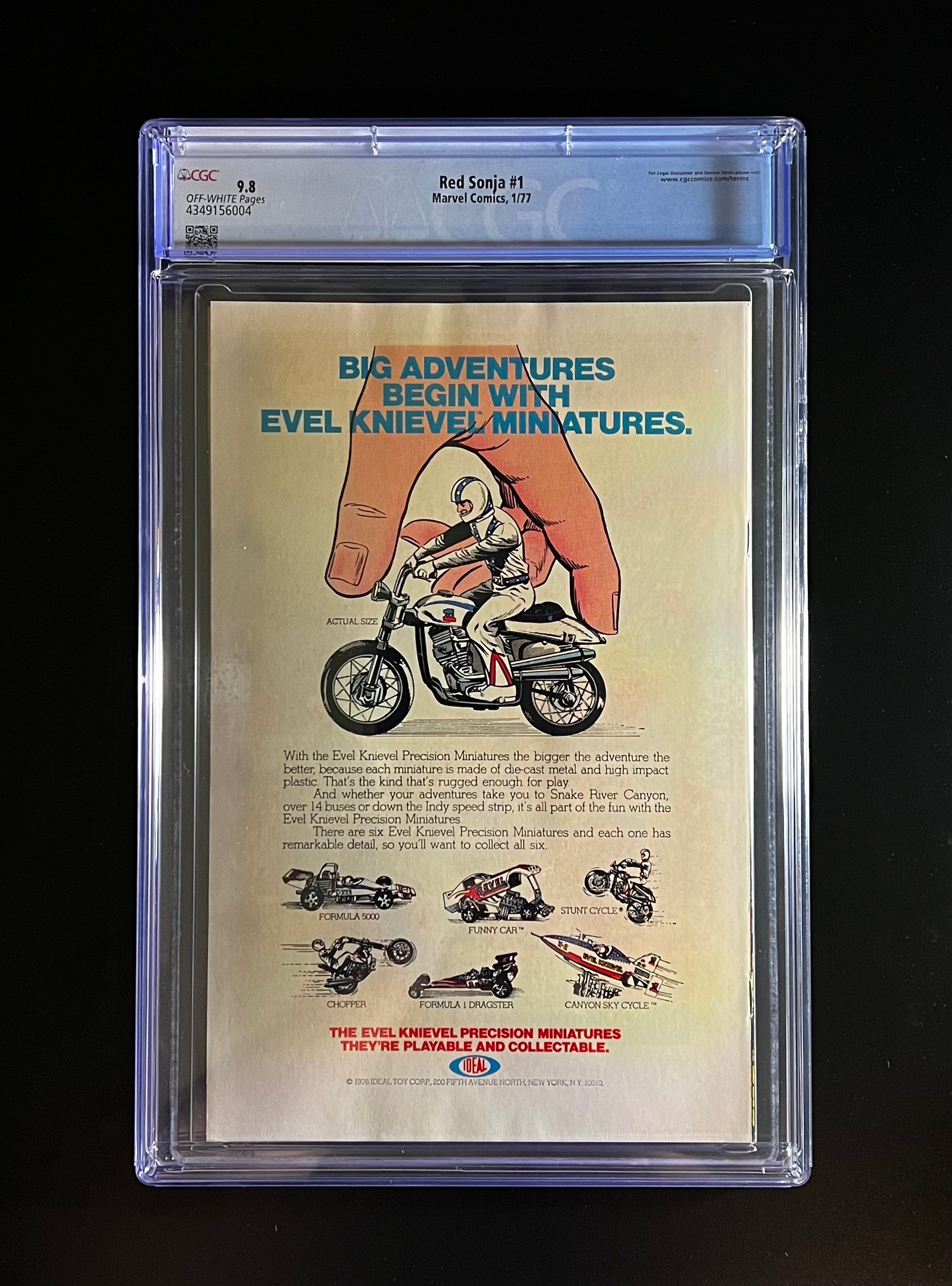 Red Sonja #1 - Marvel Comics 01/77 (CGC 9.8 OFF-White Pages)