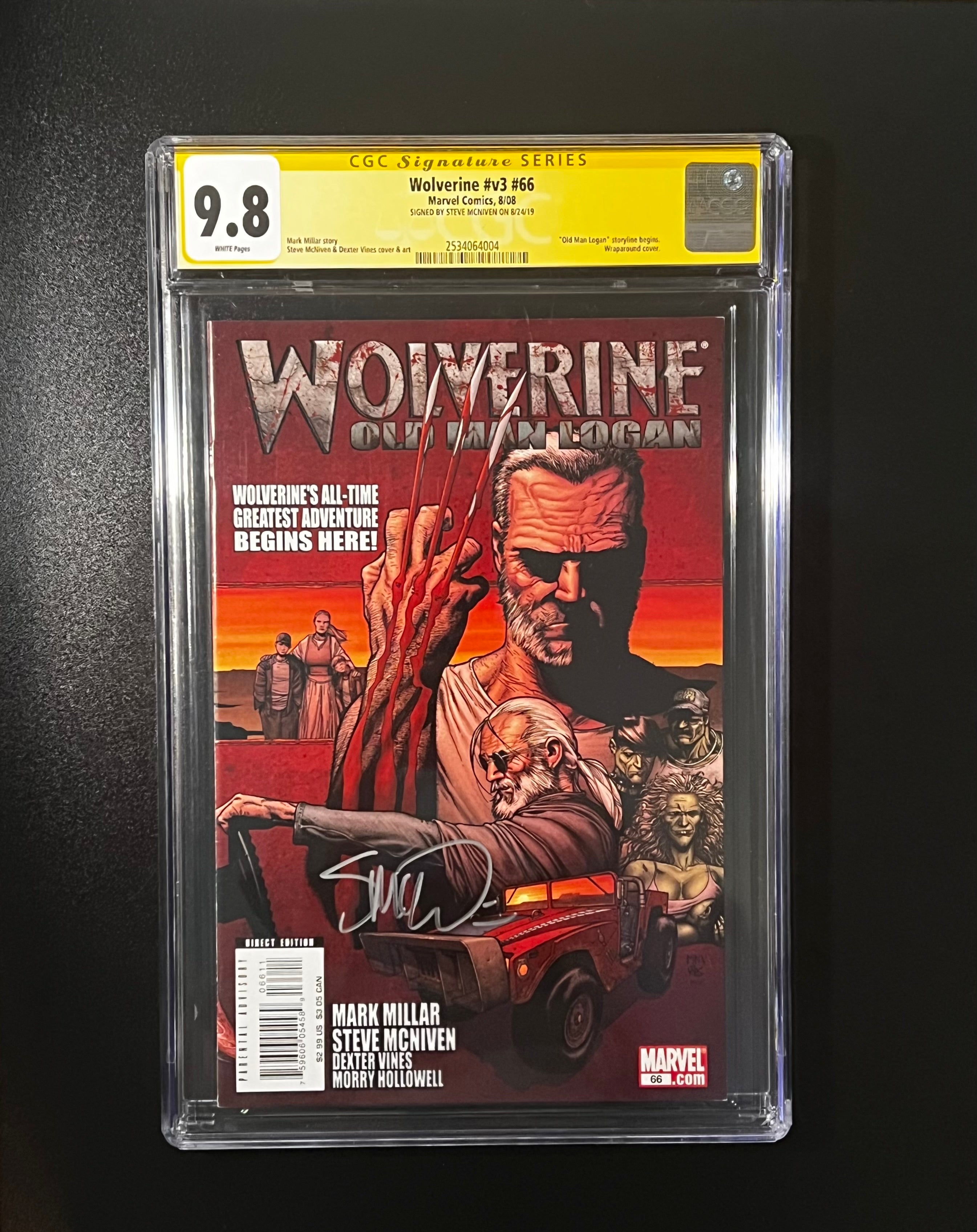 Wolverine #v3 #66 - Marvel Comics 8/08 - (CGC 9.8 Signature Series White Pages) Signed by Steve McNiven