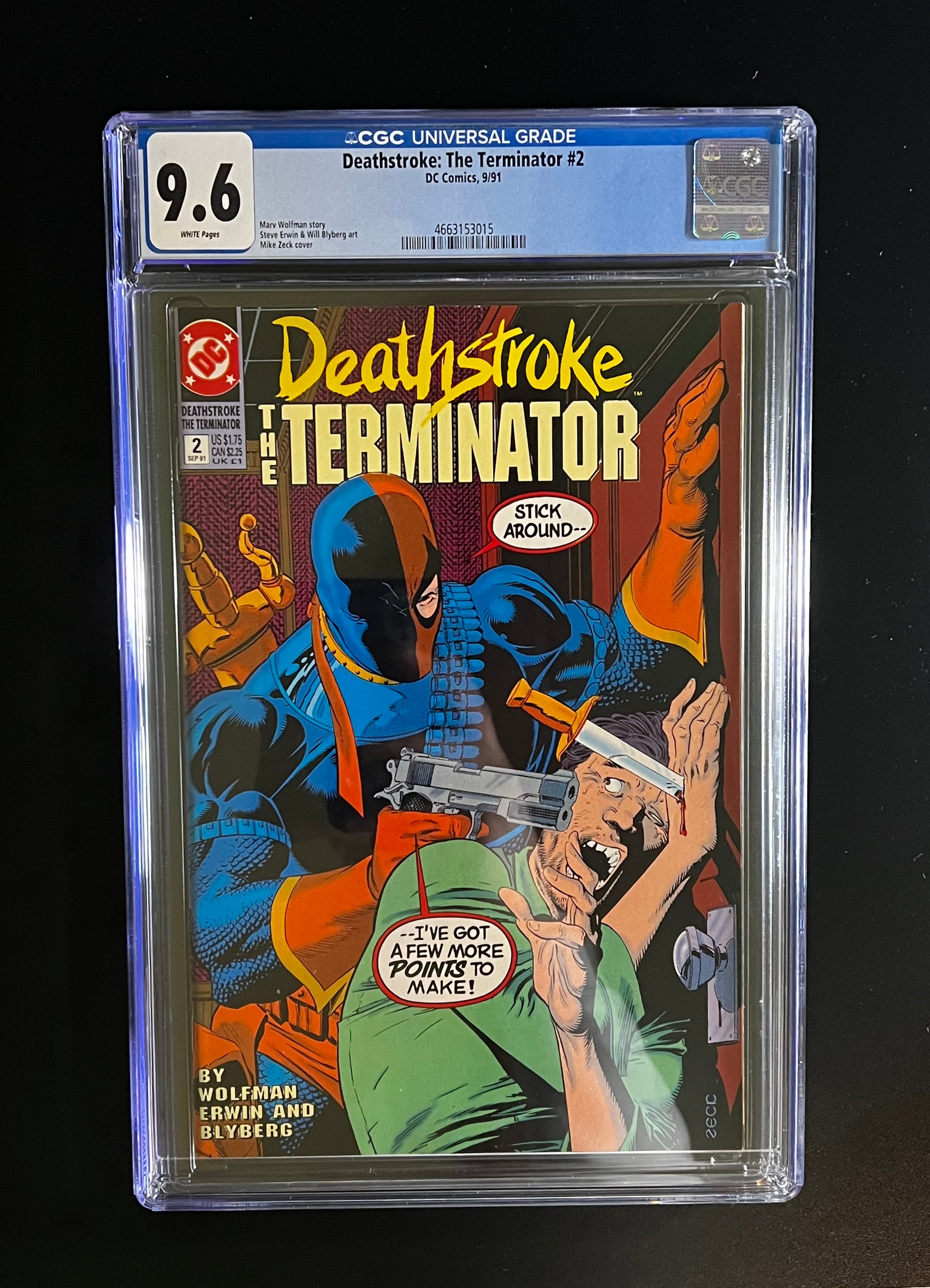 Deathstroke: The Terminator #1 *Marv Wolfman - DC Comics 09/91 (CGC 9.6 White Pages)