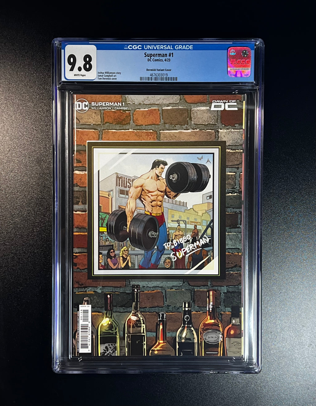 Superman #1 *Derenick Variant Cover - DC Comics 04/23 (CGC 9.8 White Pages)