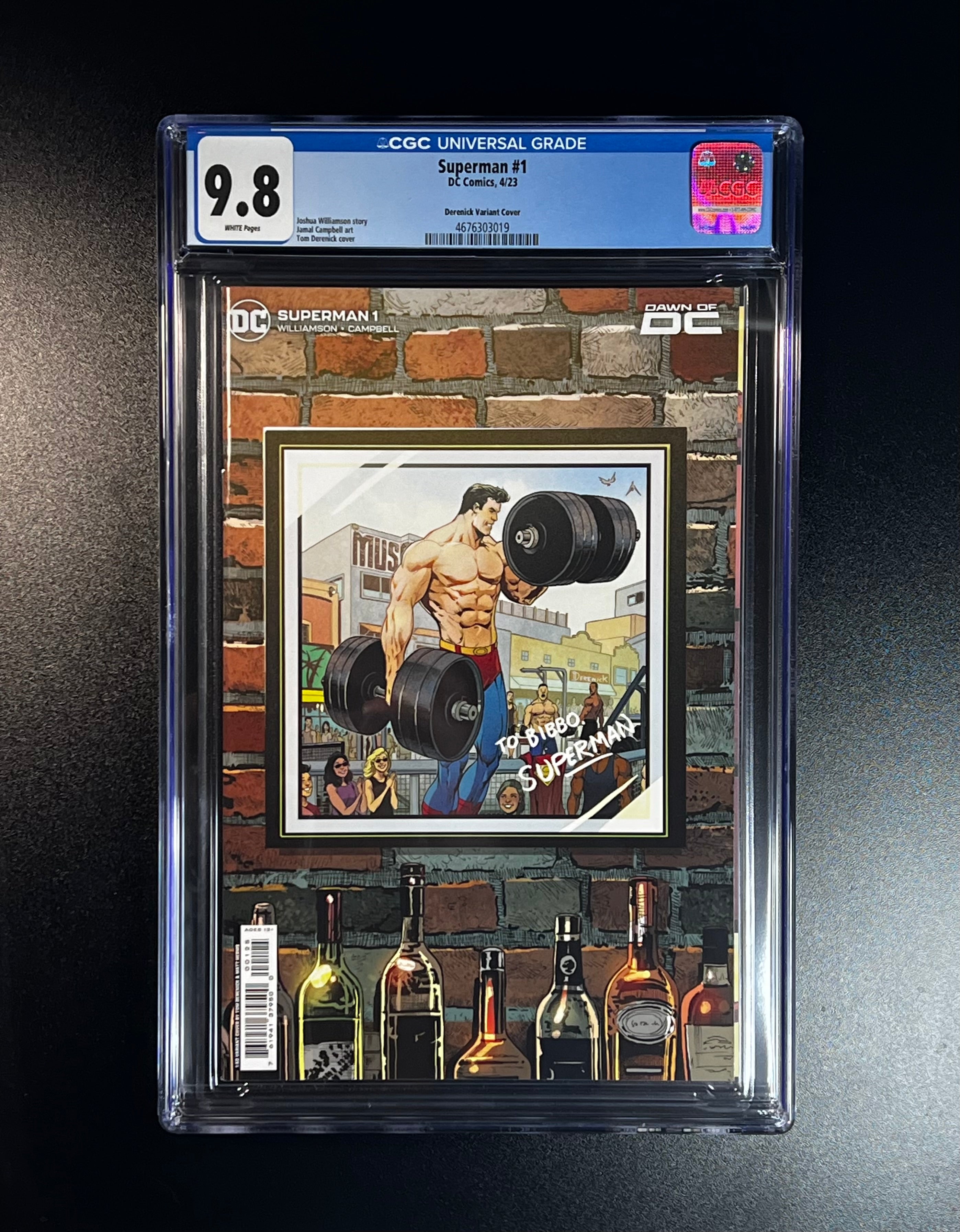 Superman #1 *Derenick Variant Cover - DC Comics 04/23 (CGC 9.8 White Pages)