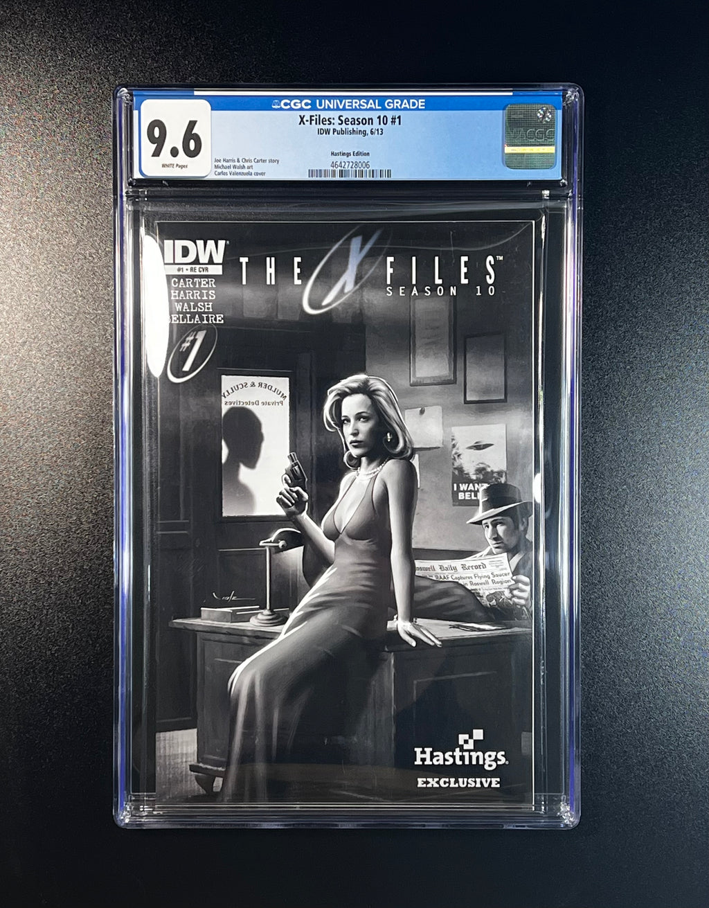 X-Files: Season 10 #1 Hastings Edition *Chris Carter Story - IDW Publishing 06/13 (CGC 9.6 White Pages)