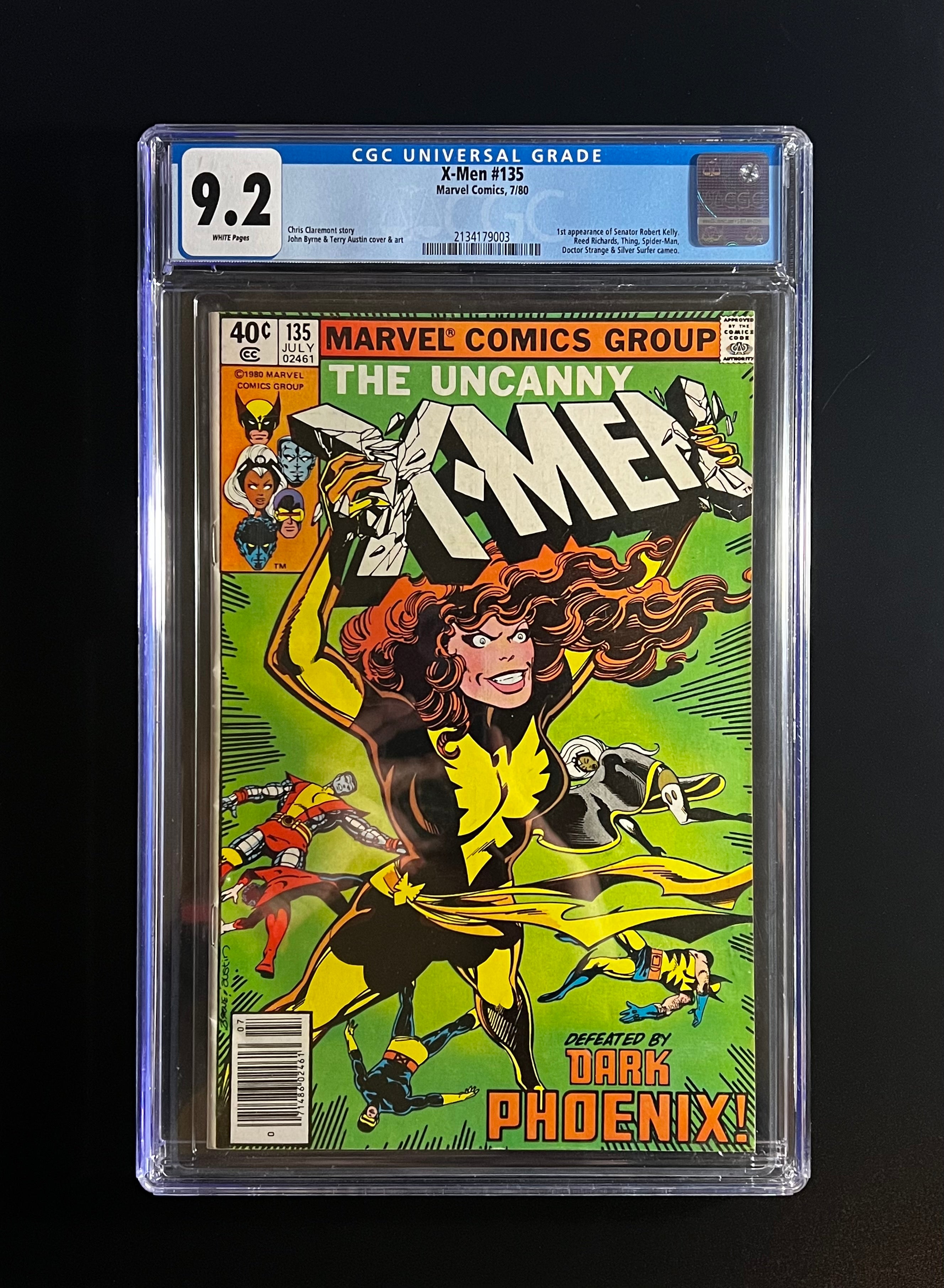 Uncanny X-Men #135 *Newsstand - Marvel Comics 07/80 (CGC 9.2 White Pages)