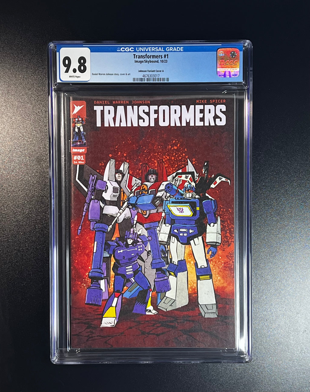 Transformers #1 *Cvr C Daniel Warren Johnson & Mike Spicer Variant - Image Comics 10/23 (CGC 9.8 White Pages)