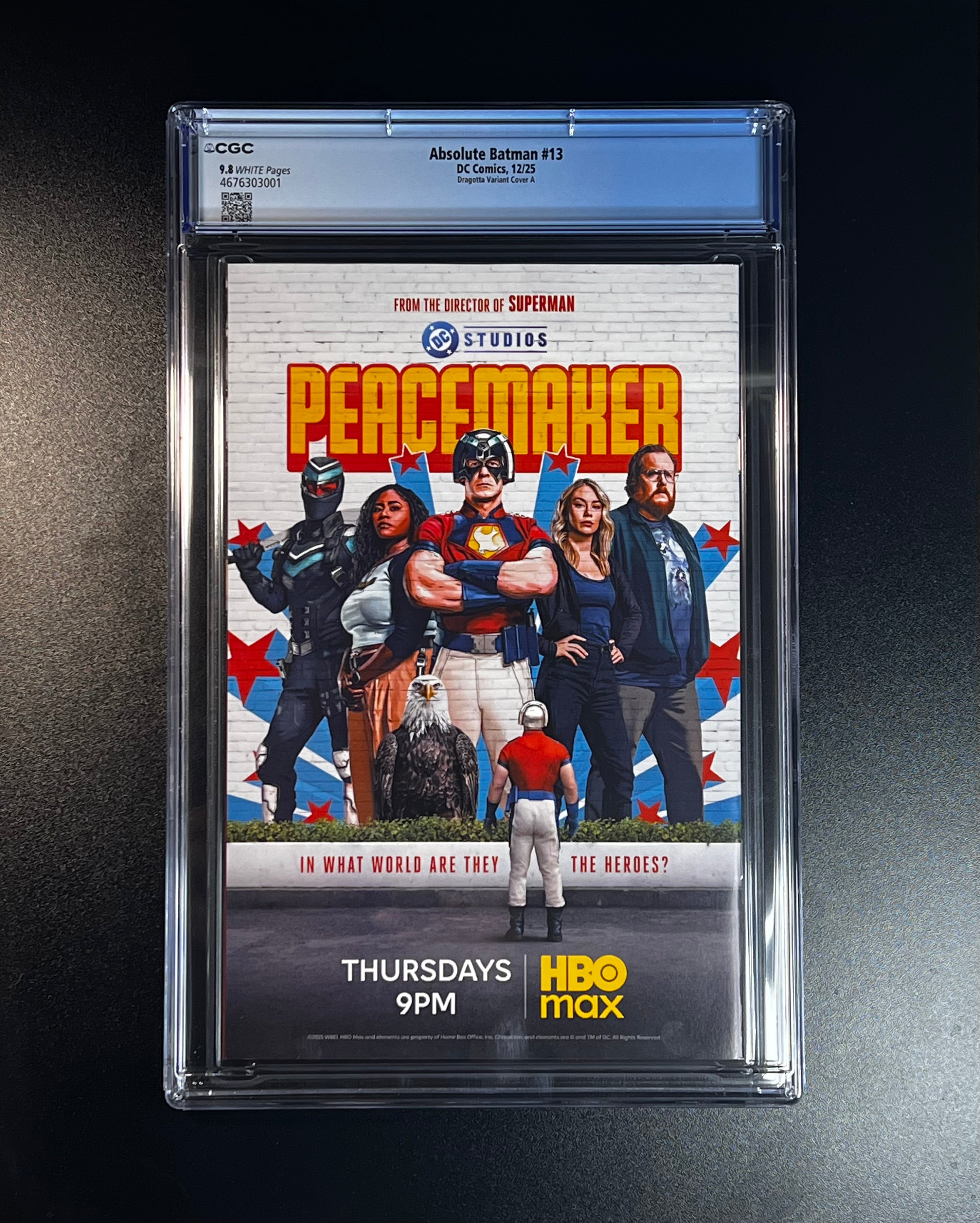 Absolute Batman #13 *1:25 Nick Dragotta Stealth Mode Card Stock Variant -DC Comics 12/25 (CGC 9.8 White Pages)