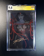 Absolute Wonder Woman #6 *Frison Foil Edition - JSA Authenticated Autograph _ Jenny Frison - (CGC 9.8 White Pages)
